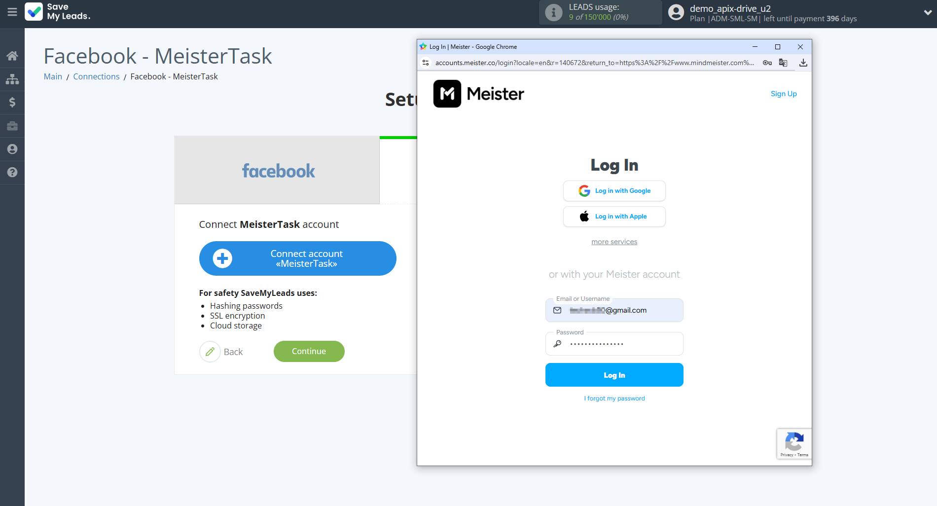 How to Connect Facebook with MeisterTask | Data Destination account connection How to Connect Facebook with MeisterTask | Data Destination account connection