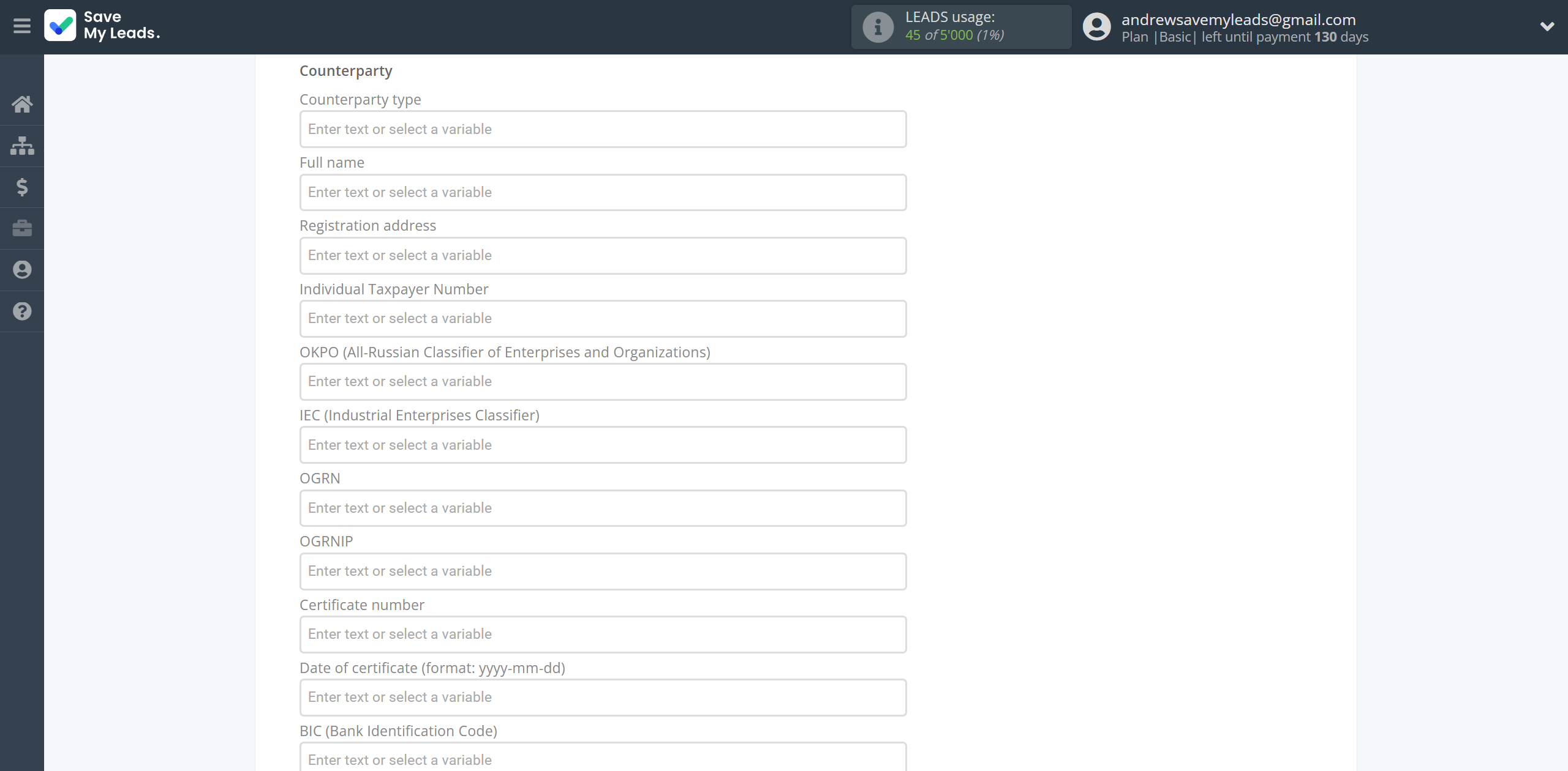 How to Connect TikTok with Simla Create Order | Assigning fields