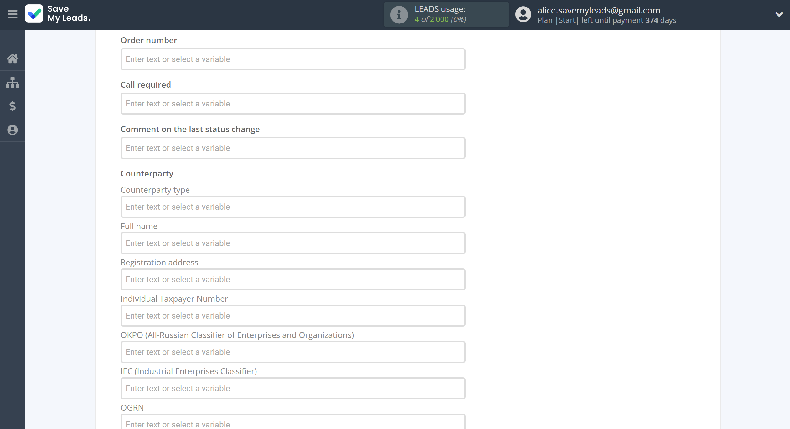 How to Connect Google Lead Form with Simla Create Order | Assigning fields