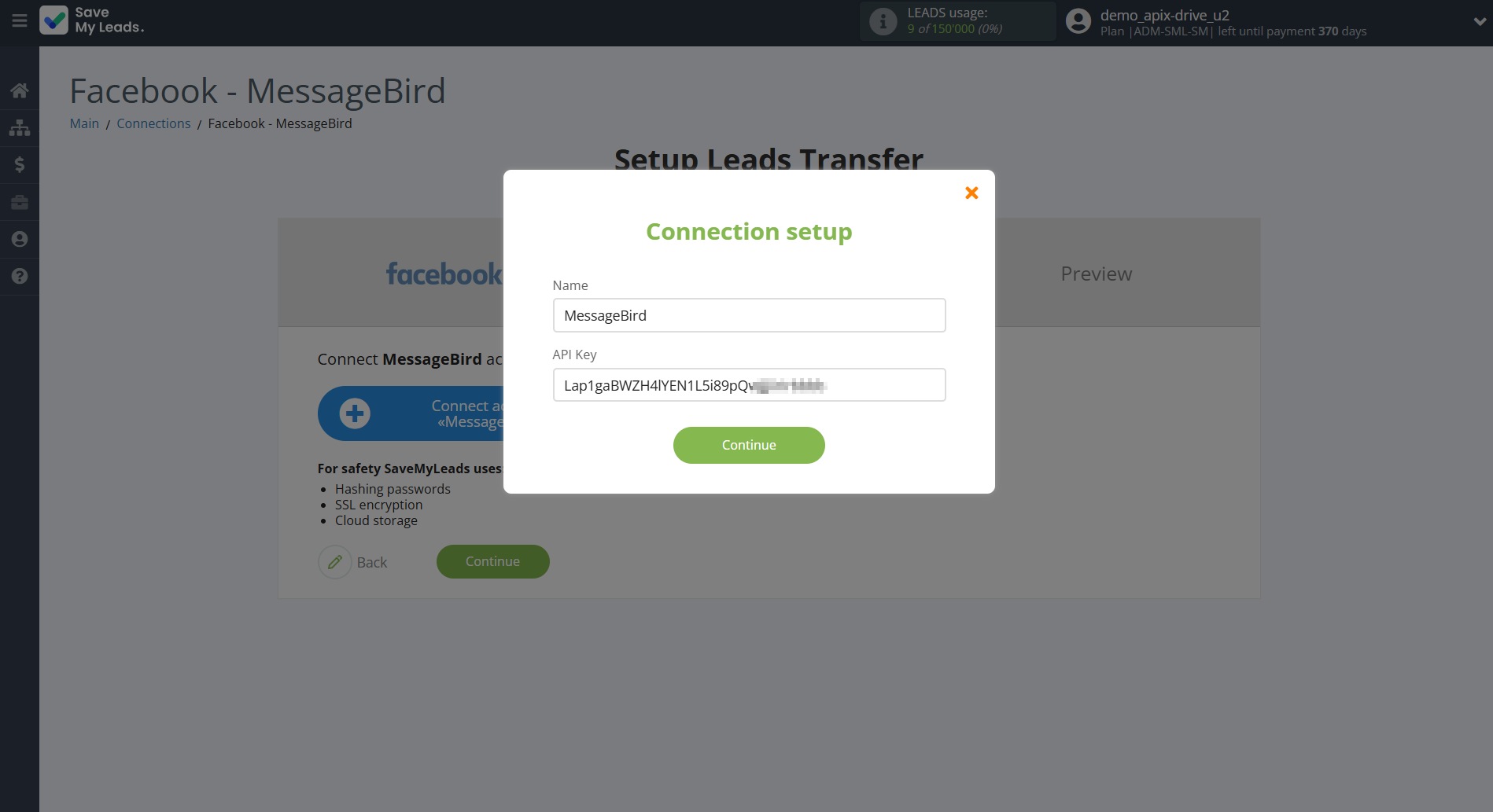 How to Connect Facebook with MessageBird | Data Destination account connection How to Connect Facebook with MessageBird | Data Destination account connection