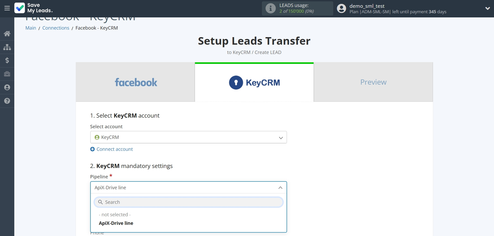 How to Connect Facebook with KeyCRM Create Lead | Assigning fields How to Connect Facebook with KeyCRM Create Lead | Assigning fields