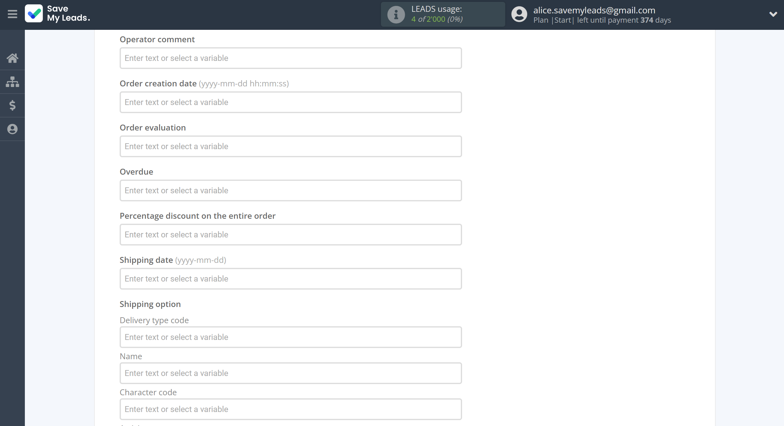 How to Connect Google Lead Form with Simla Create Order | Assigning fields