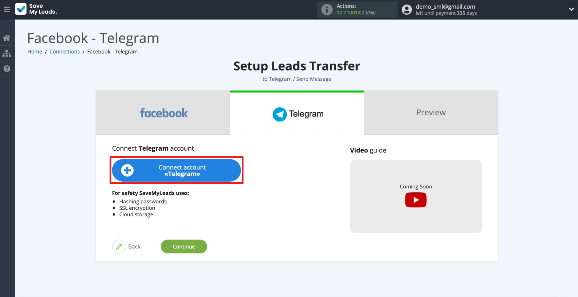 How to set up the upload of new leads from a Facebook advertising account in Telegram | Let's start connecting Telegram