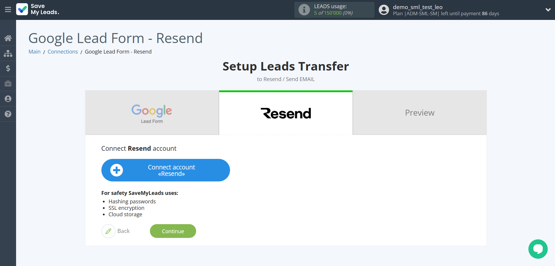 How to Connect Google Lead Form with Resend (Send Email)  | Data Destination account connection