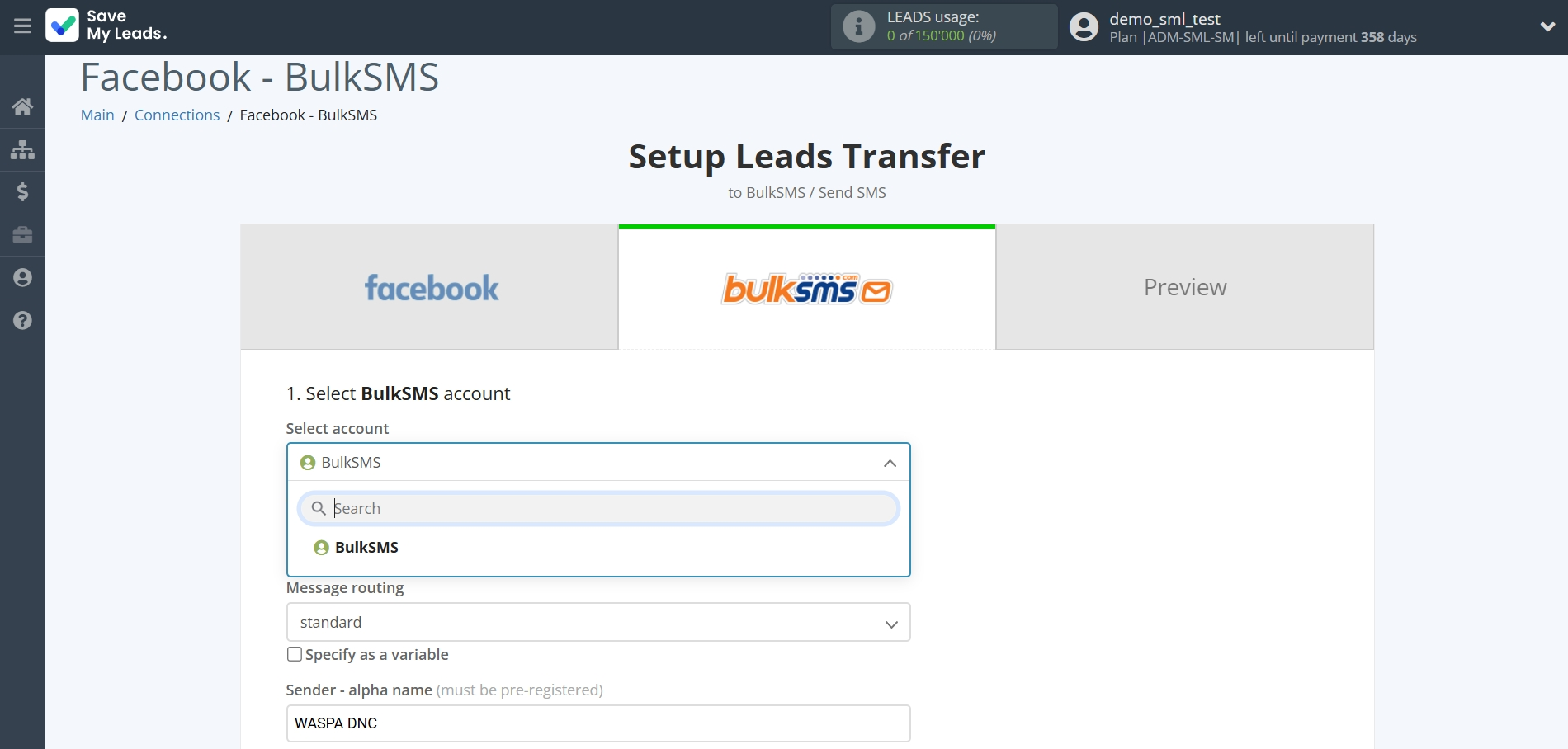 How to Connect Facebook with BulkSMS | Assigning fields