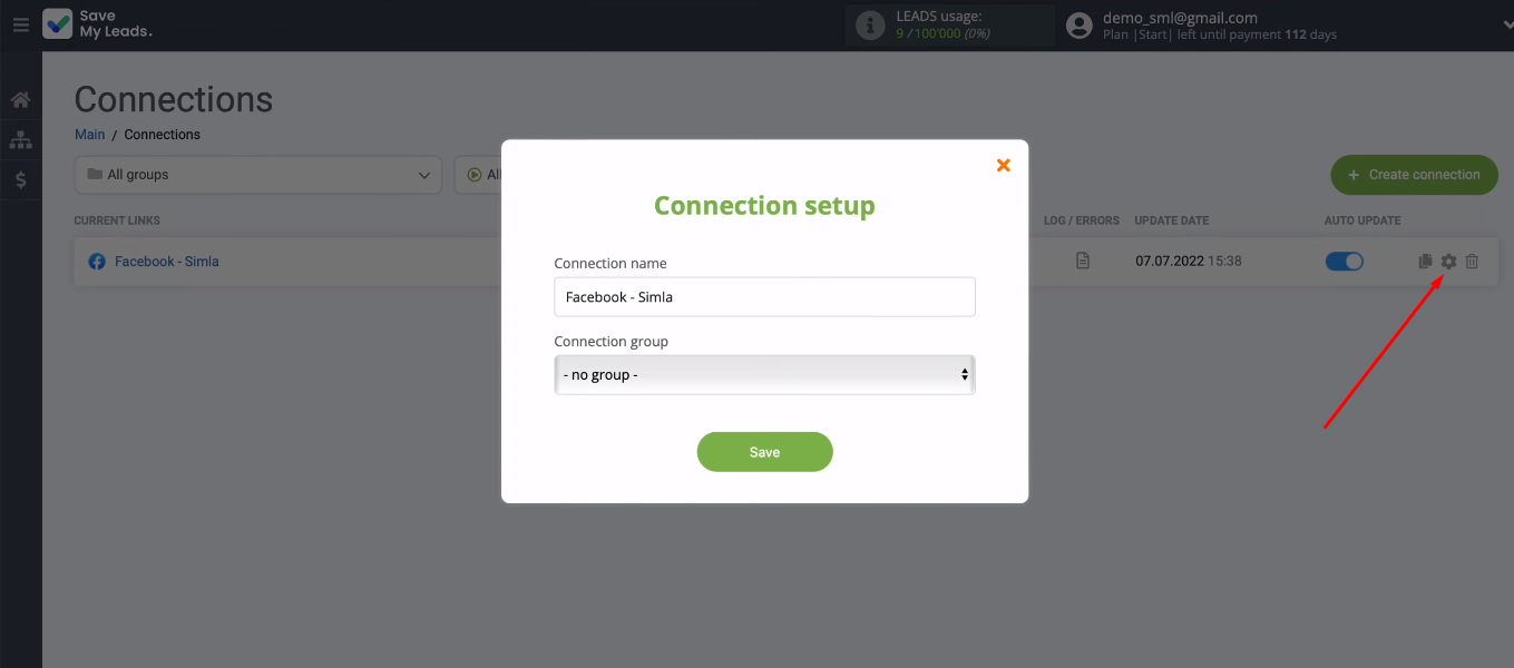 Facebook and Simla integration | The communication settings Facebook and Simla integration | The communication settings