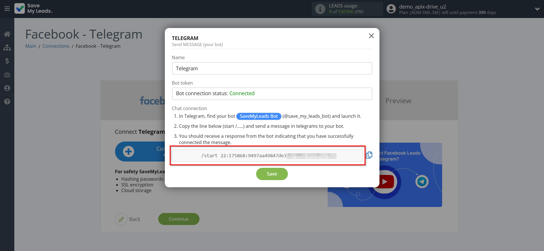How to Connect Facebook with Telegram (your bot) | Data Destination account connection How to Connect Facebook with Telegram (your bot) | Data Destination account connection