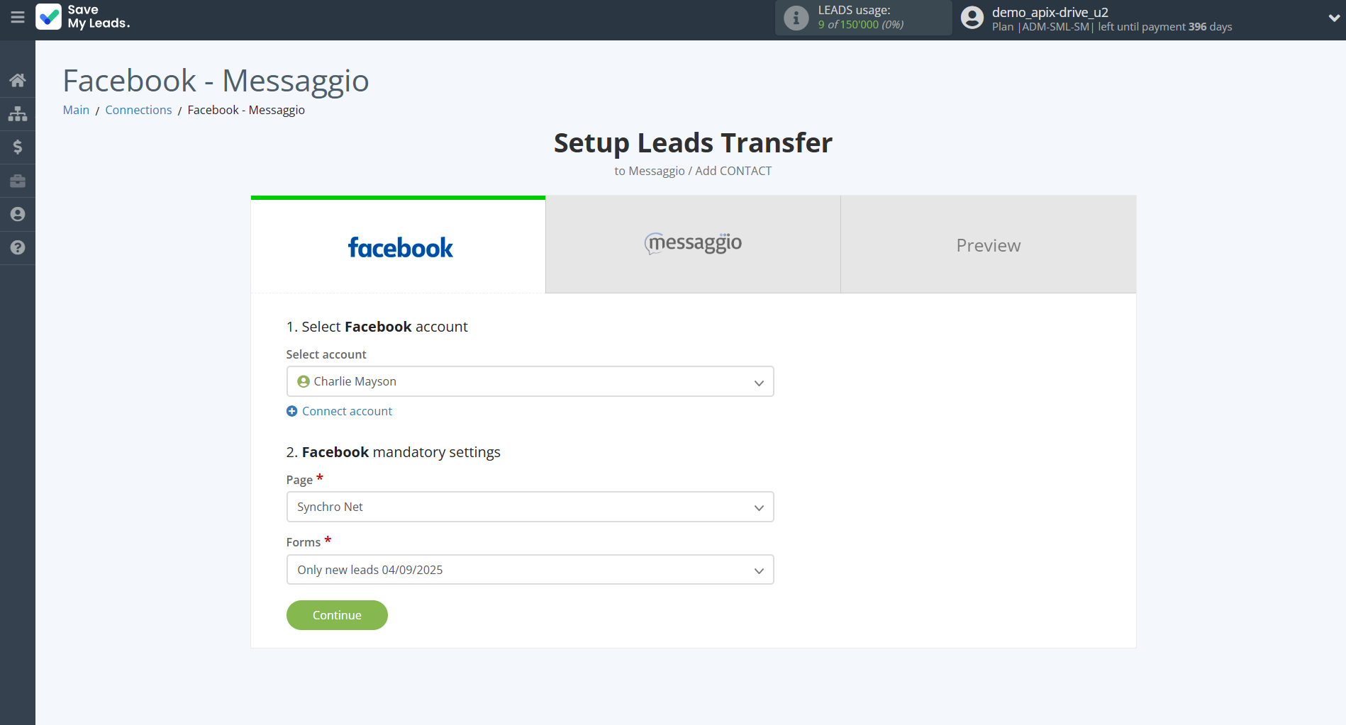 How to Connect Facebook with Messaggio | Data Source account connection How to Connect Facebook with Messaggio | Data Source account connection