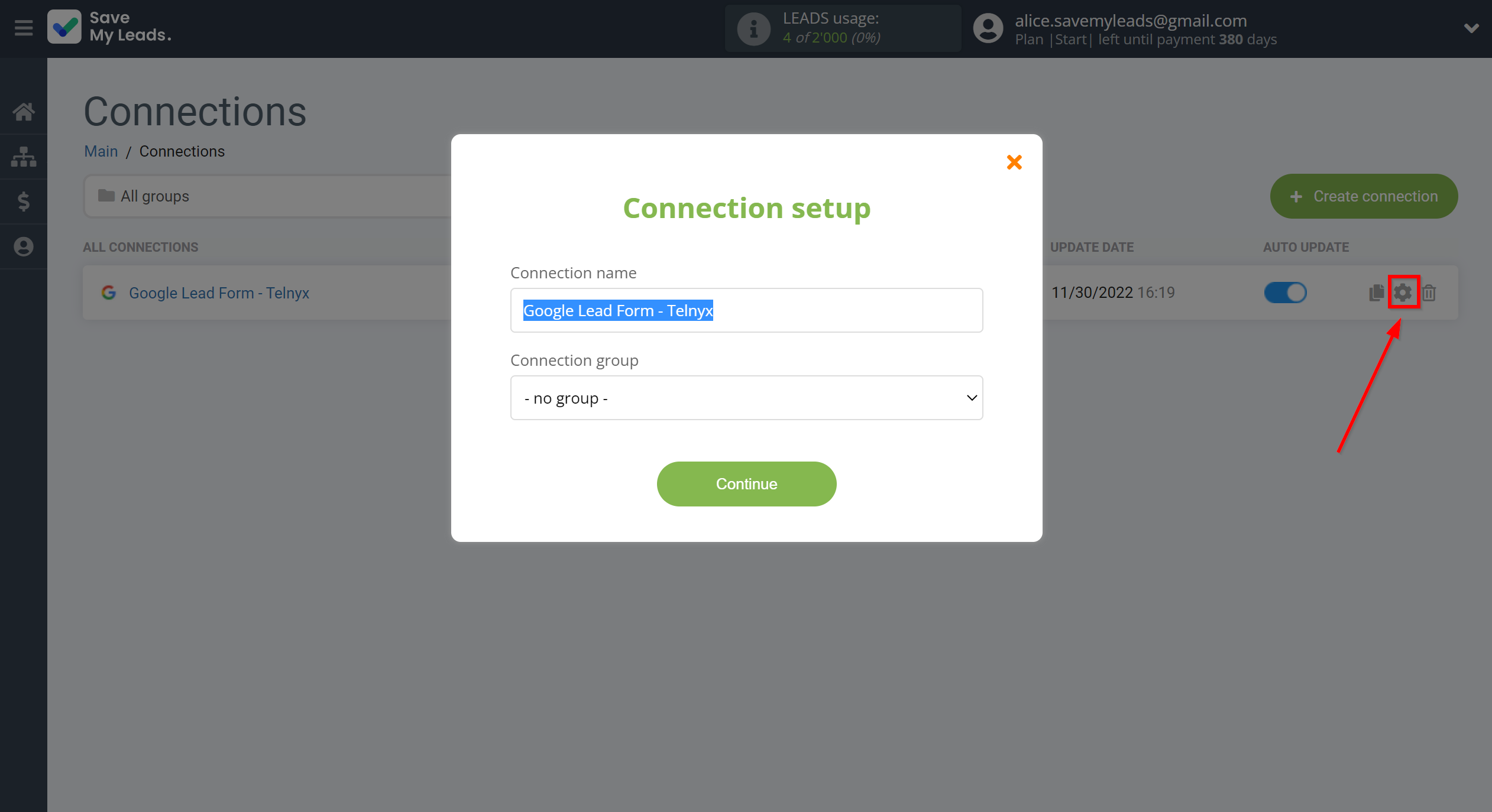 How to Connect Google Lead Form with Telnyx | Name and group connection