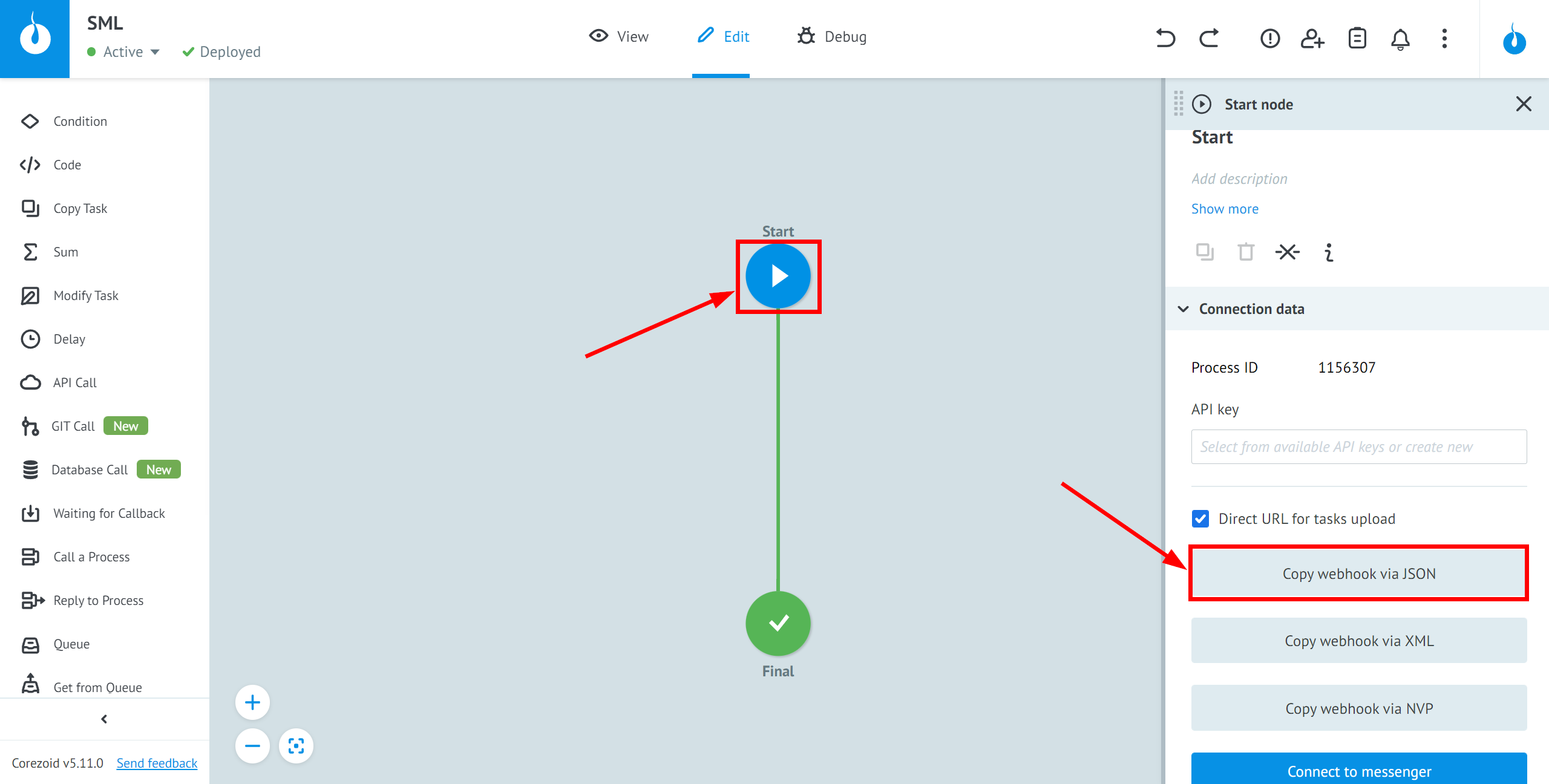 How to Connect Webhooks with Webhooks | Data Destination account connection