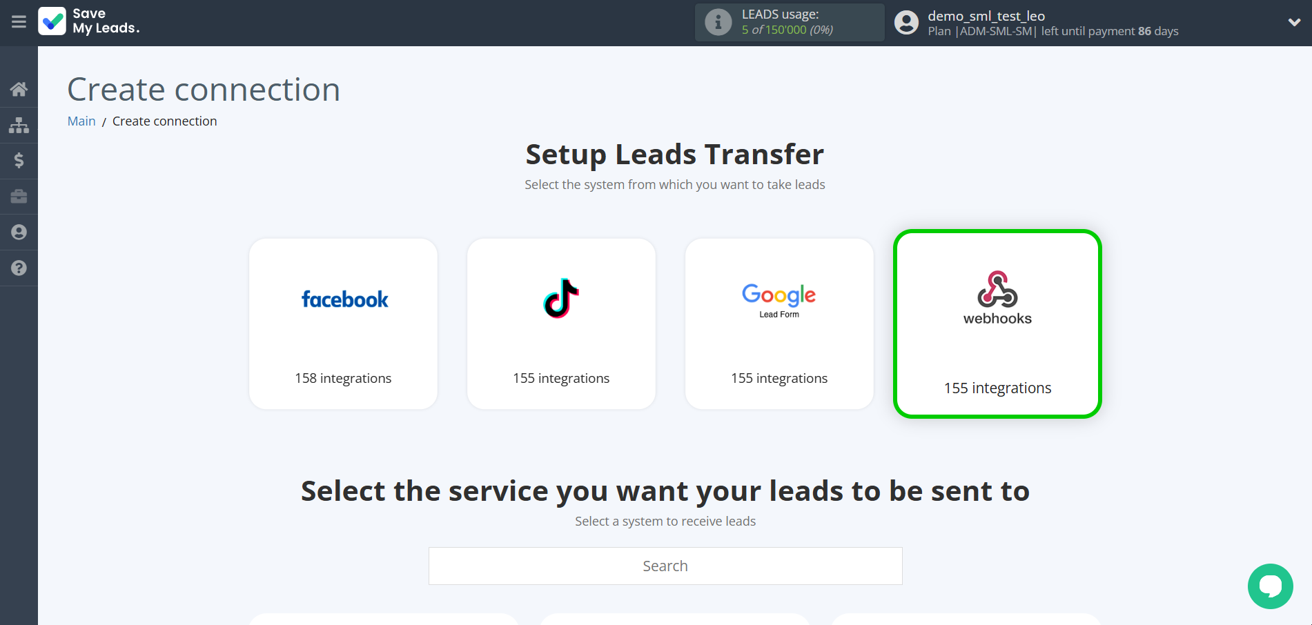 How to Connect Webhooks with Resend (Send Email) | Data Source system selection