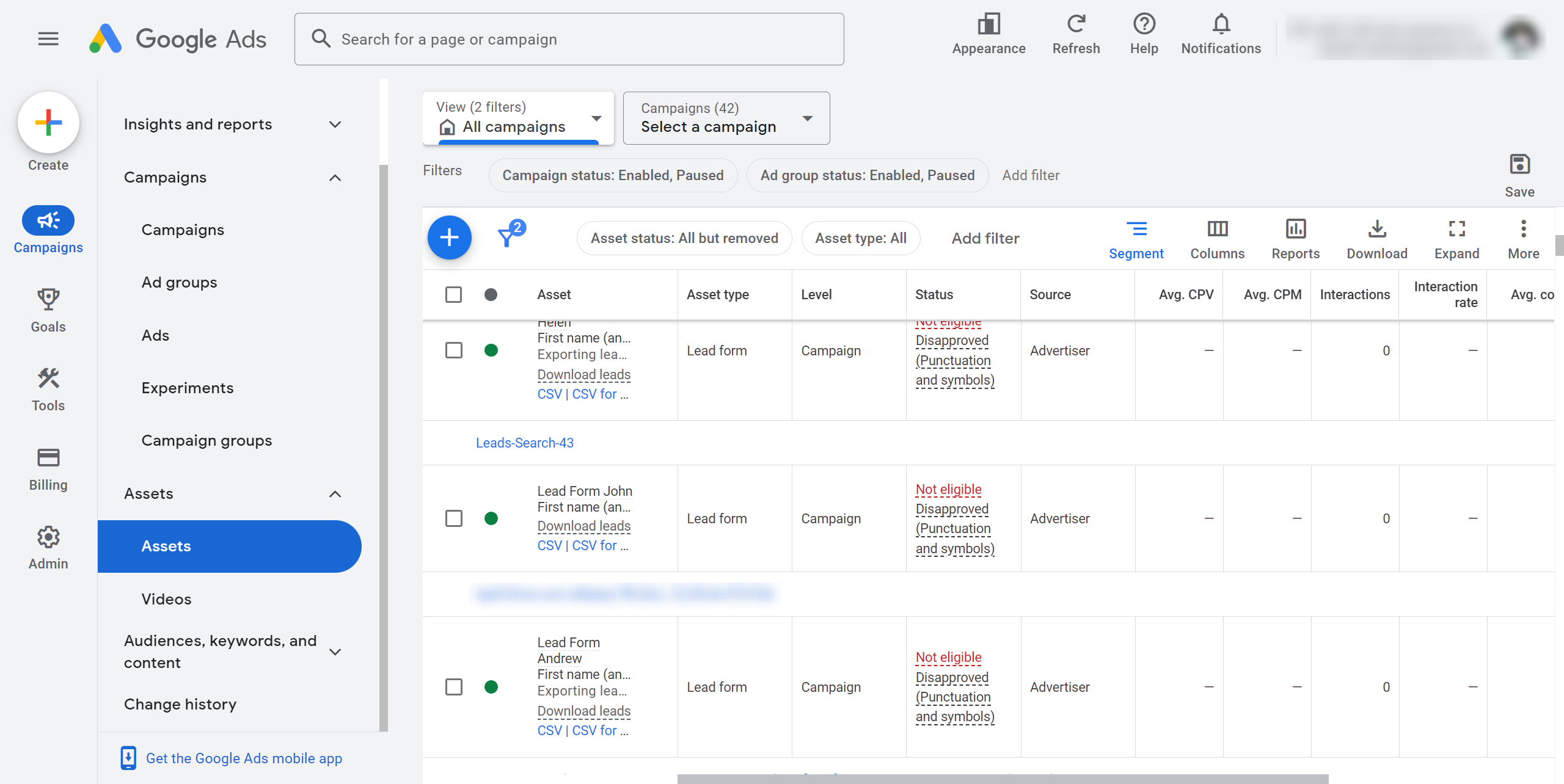 How to Connect Google Lead Form with Telesign | Data Source account connection