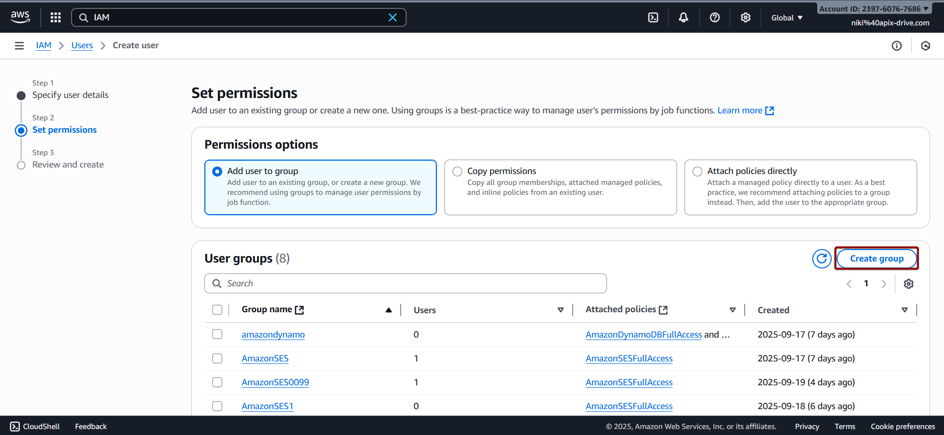 How to Connect Facebook with Amazon DynamoDB | Data Destination account connection