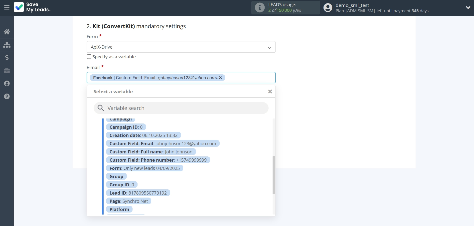 How to Connect Facebook with Kit (ConvertKit) | Assigning fields How to Connect Facebook with Kit (ConvertKit) | Assigning fields