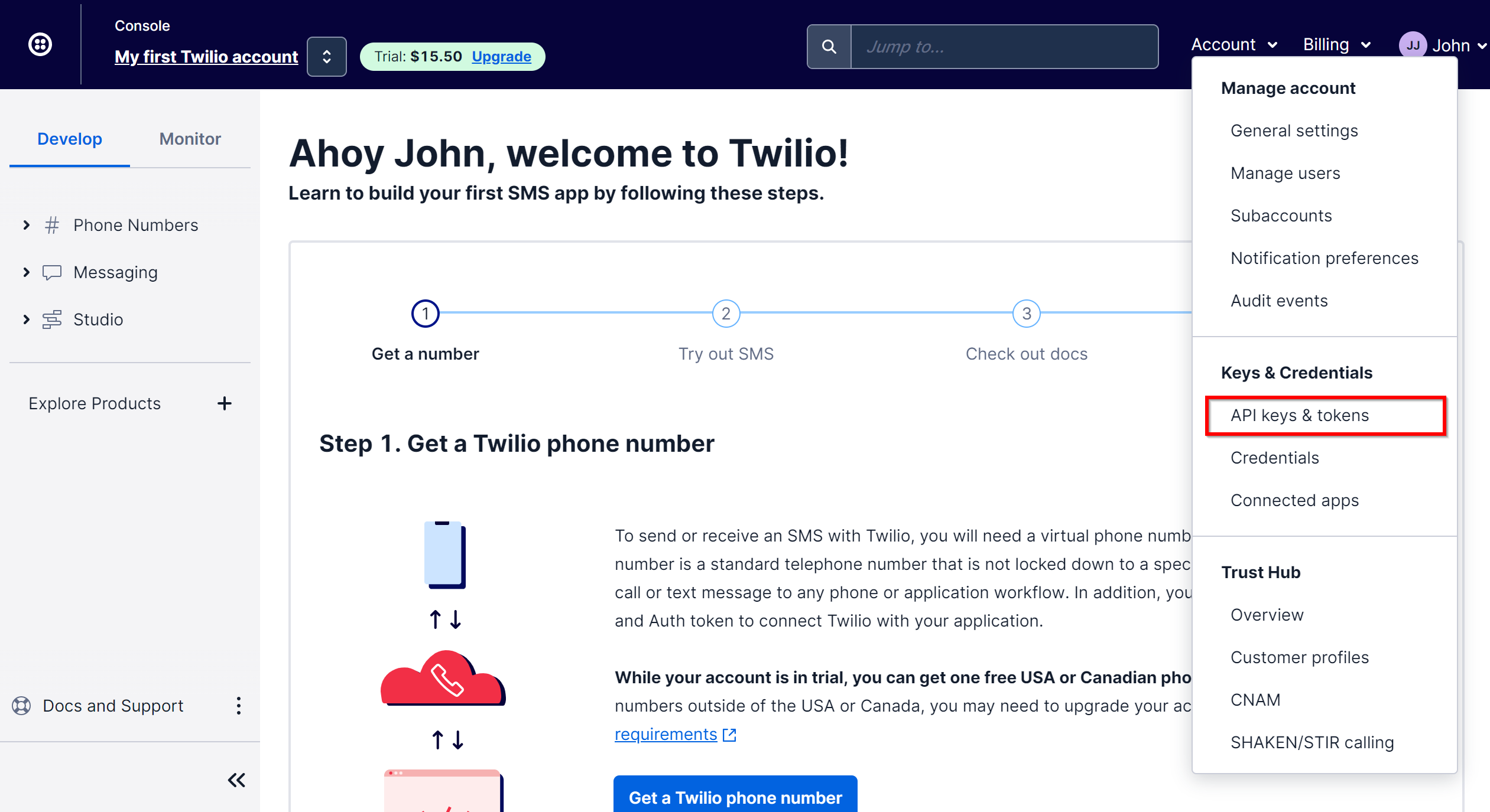 How to Connect Google Lead Form with Twilio | Data Destination account connection