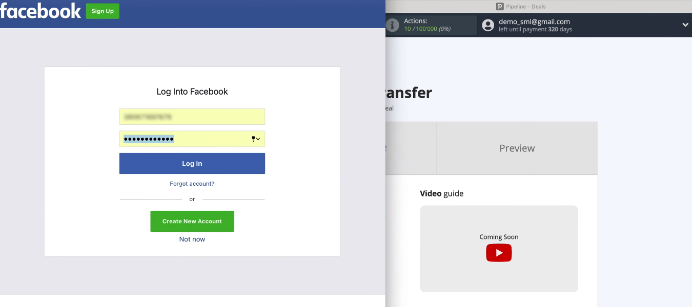 Facebook and Pipedrive integration | Log in to Facebook Facebook and Pipedrive integration | Log in to Facebook