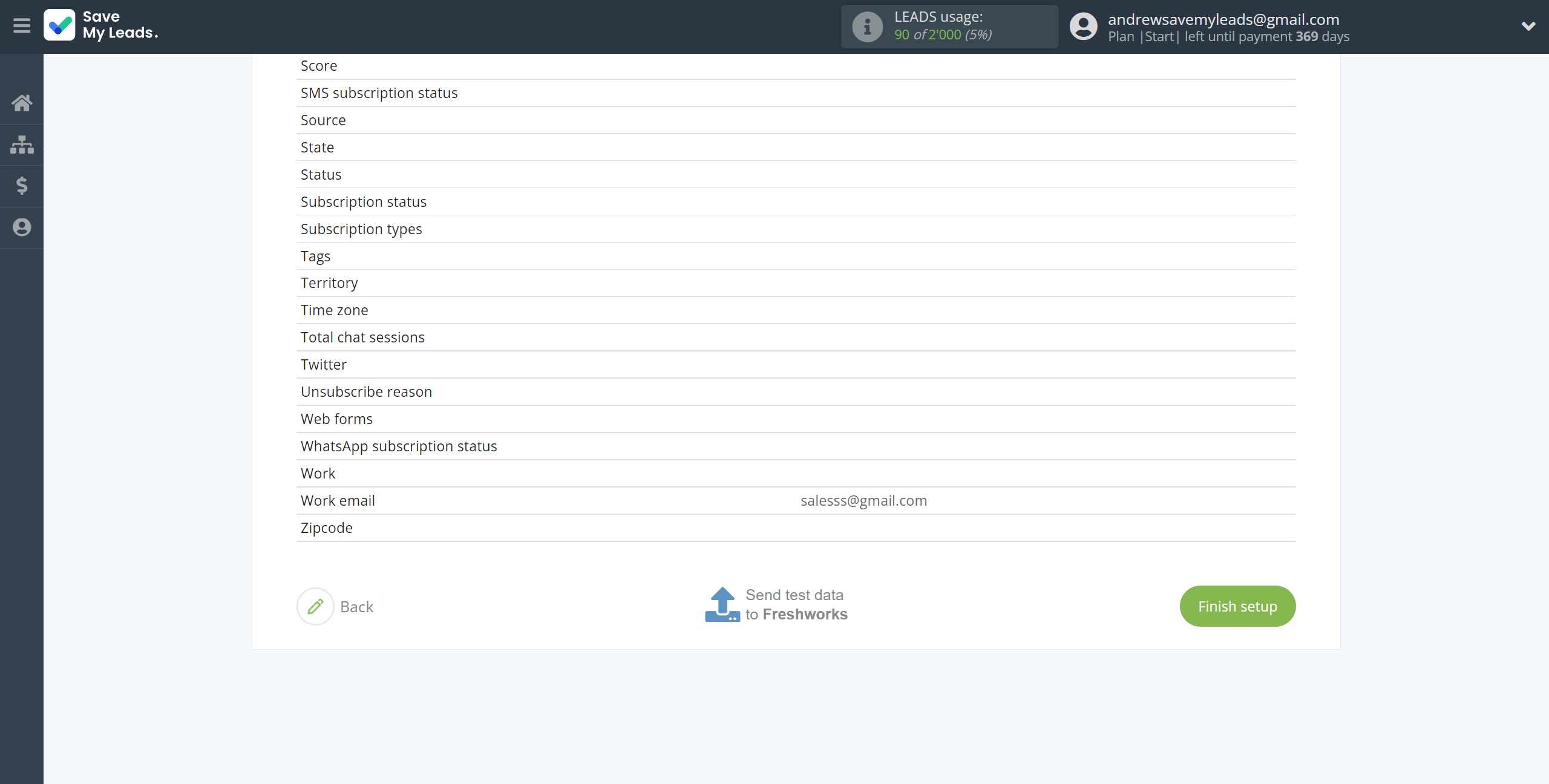 How to Connect Webhooks with Freshworks Create Contacts | Test data