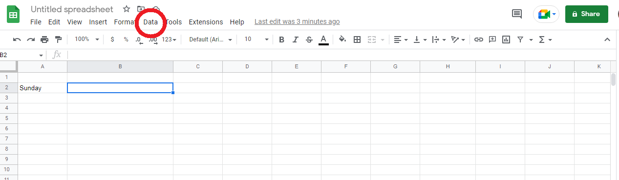 How to Create Drop Down List in Google Sheets | Go to “Data” How to Create Drop Down List in Google Sheets | Go to “Data”