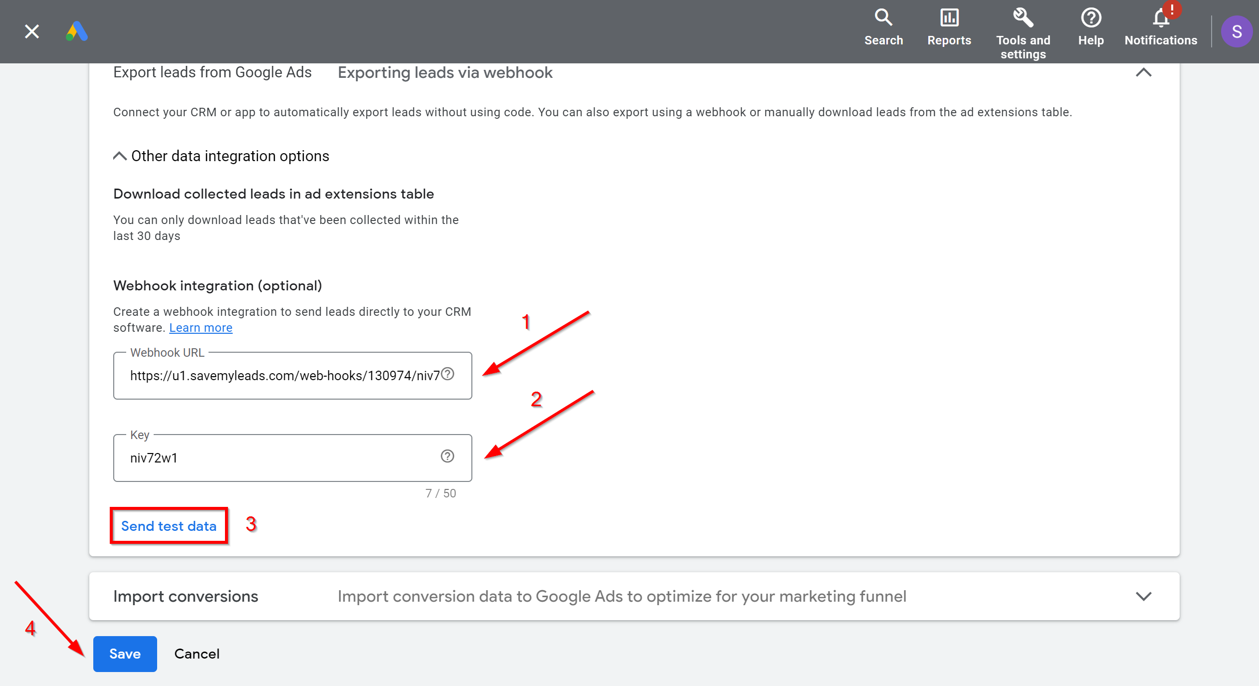 How to Connect Google Lead Form with BulkSMS | Data Source account connection