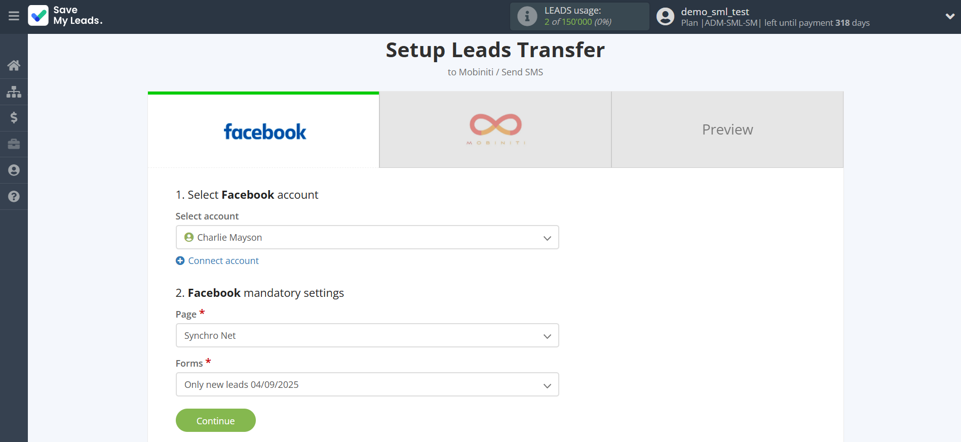 How to Connect Facebook with Mobiniti | Data Source account connection How to Connect Facebook with Mobiniti | Data Source account connection