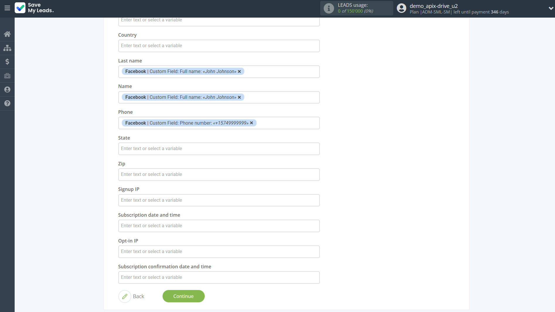 How to Connect Facebook with MailerLite | Assigning fields How to Connect Facebook with MailerLite | Assigning fields