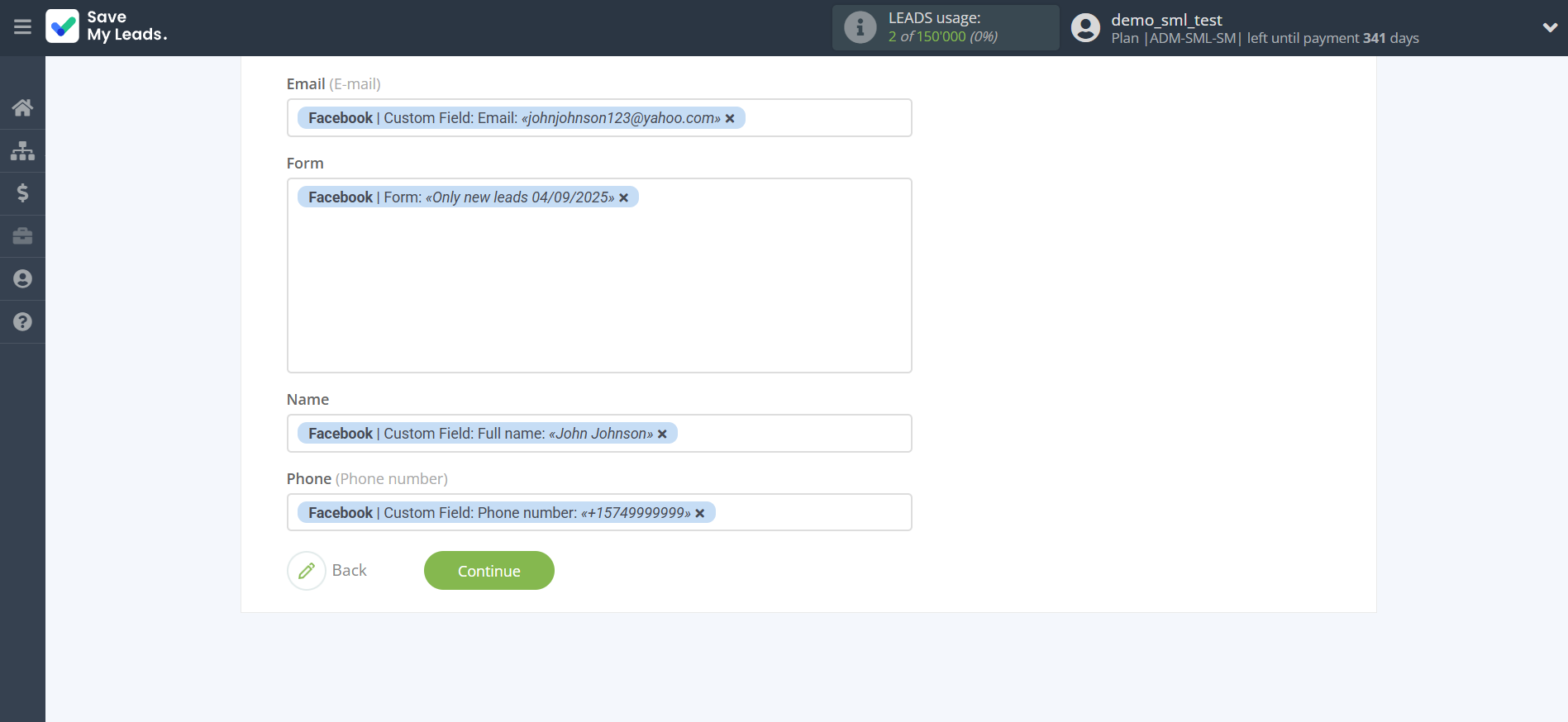 How to Connect Facebook with Notion | Assigning fields How to Connect Facebook with Notion | Assigning fields