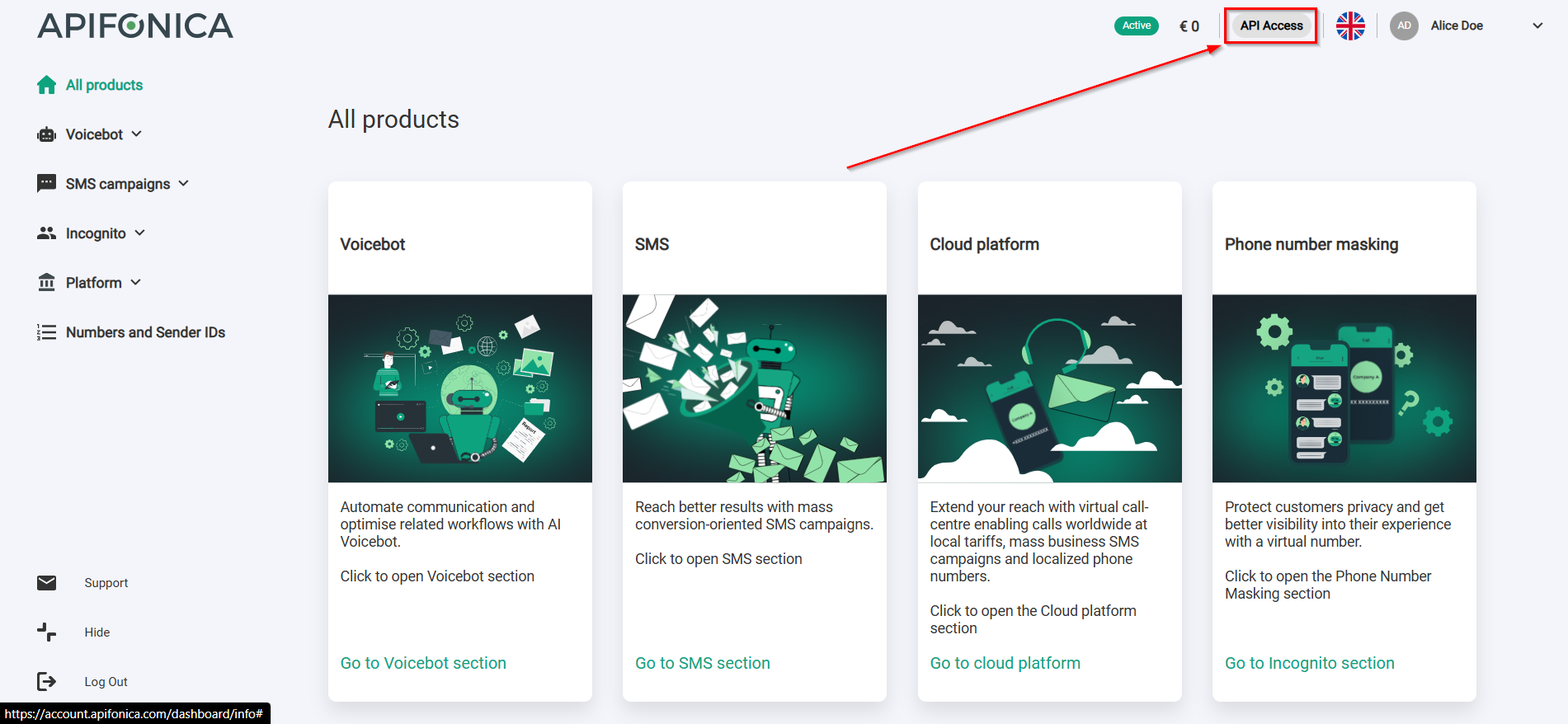 How to Connect Facebook with Apifonica | Data Destination account connection