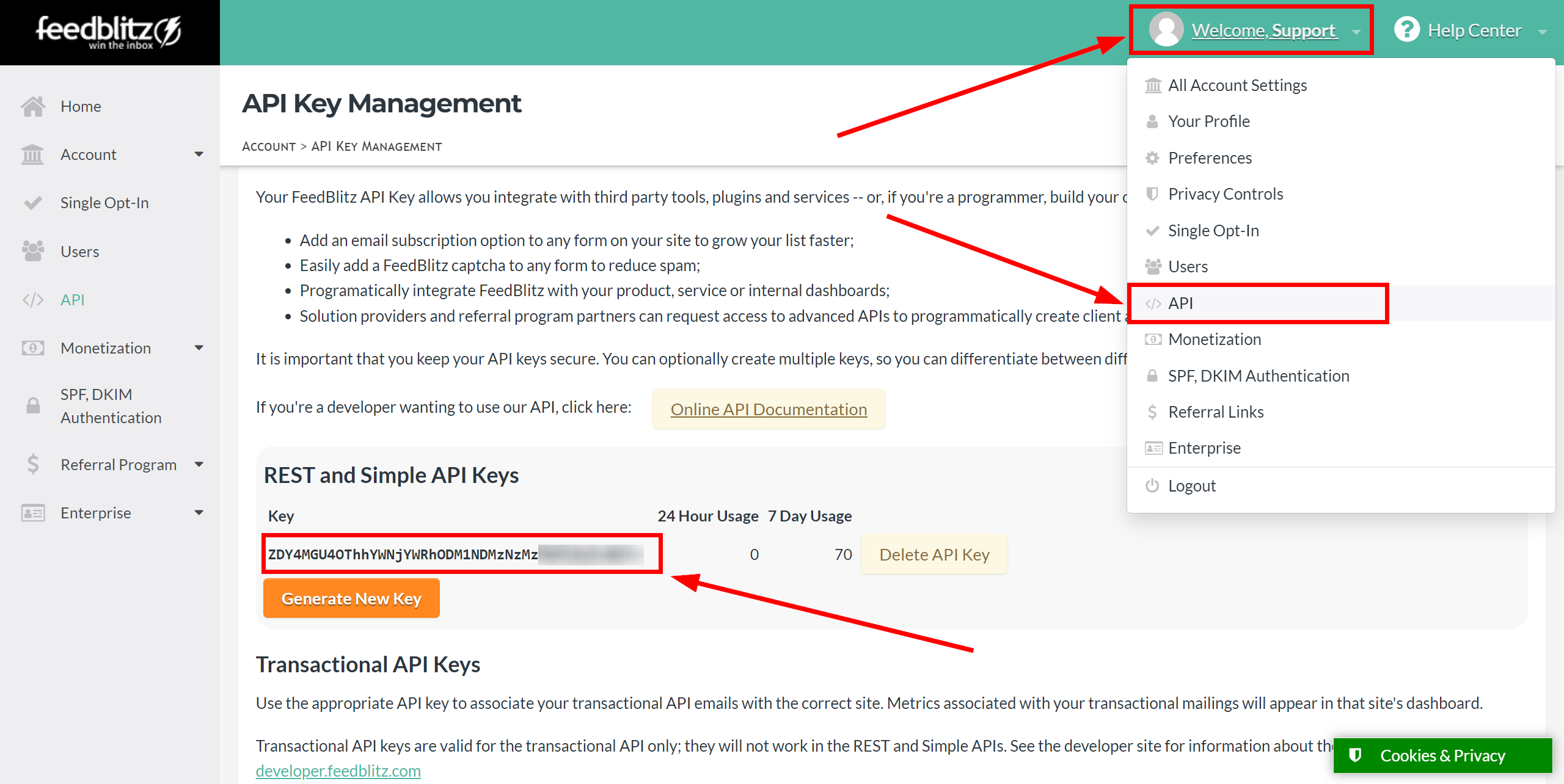 How to Connect Webhooks with FeedBlitz | Data Destination account connection