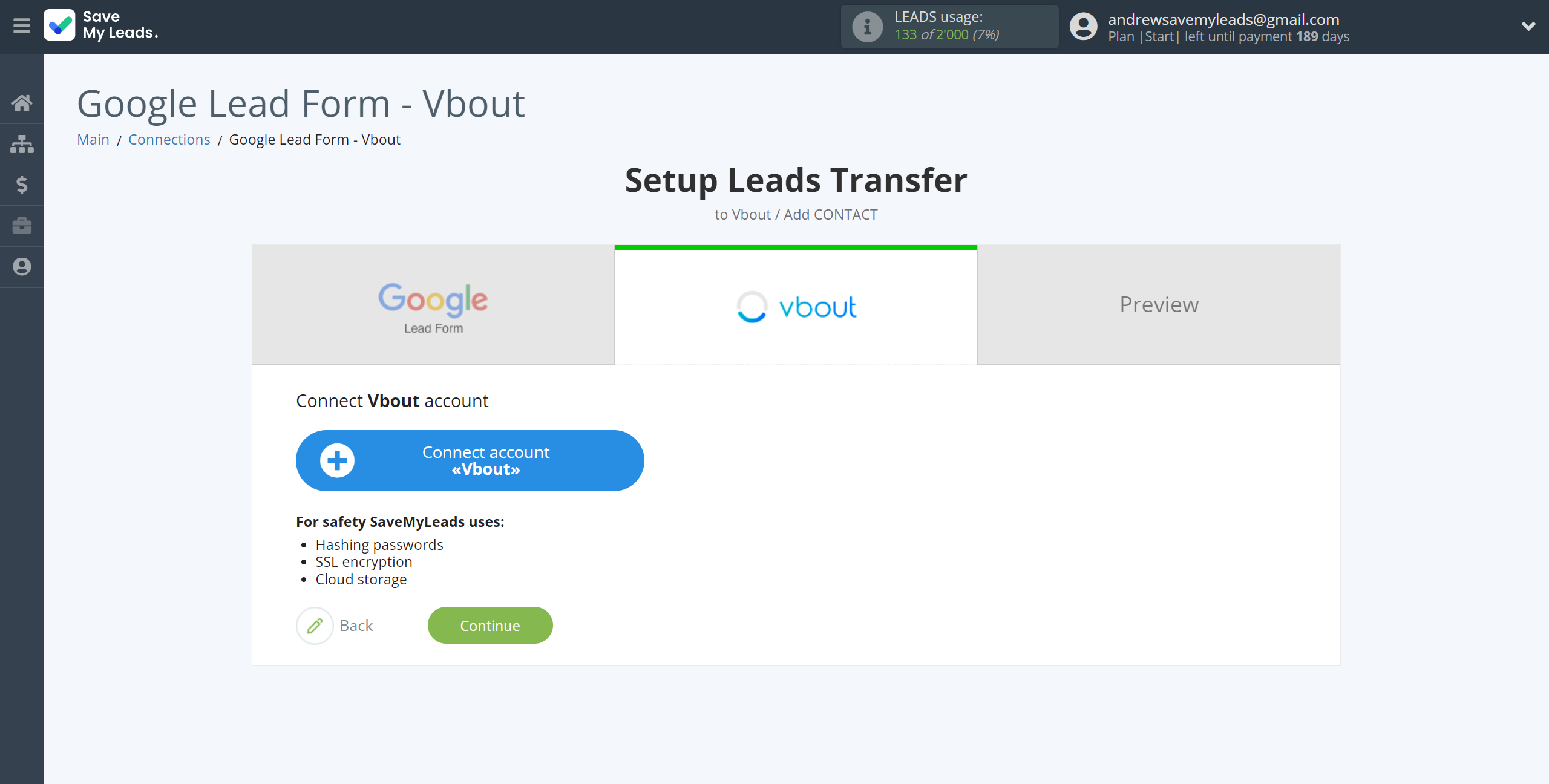 How to Connect Google Lead Form with Vbout Add Contact | Data Destination account connection