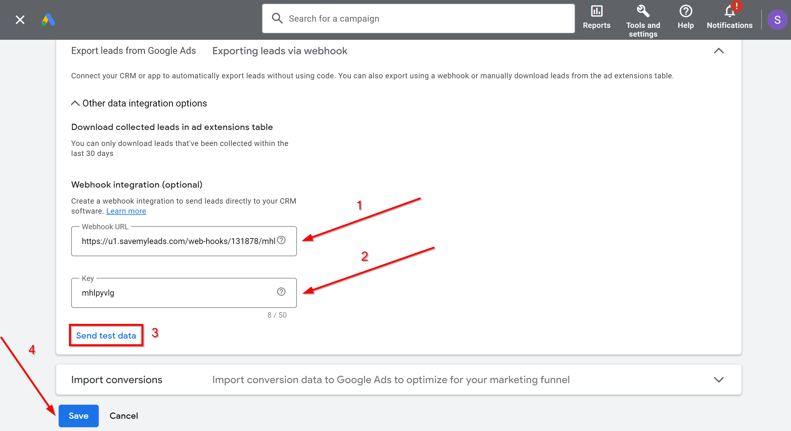 How to Connect Google Lead Form with Instasent | Data Source account connection
