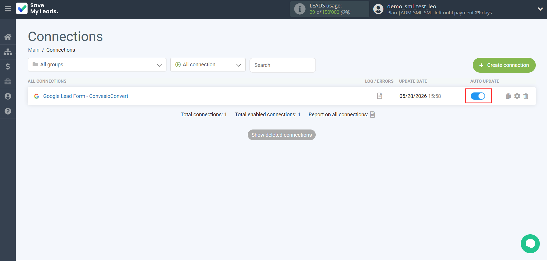 How to Connect Google Lead Form with ConvesioConvert | Enable auto-update