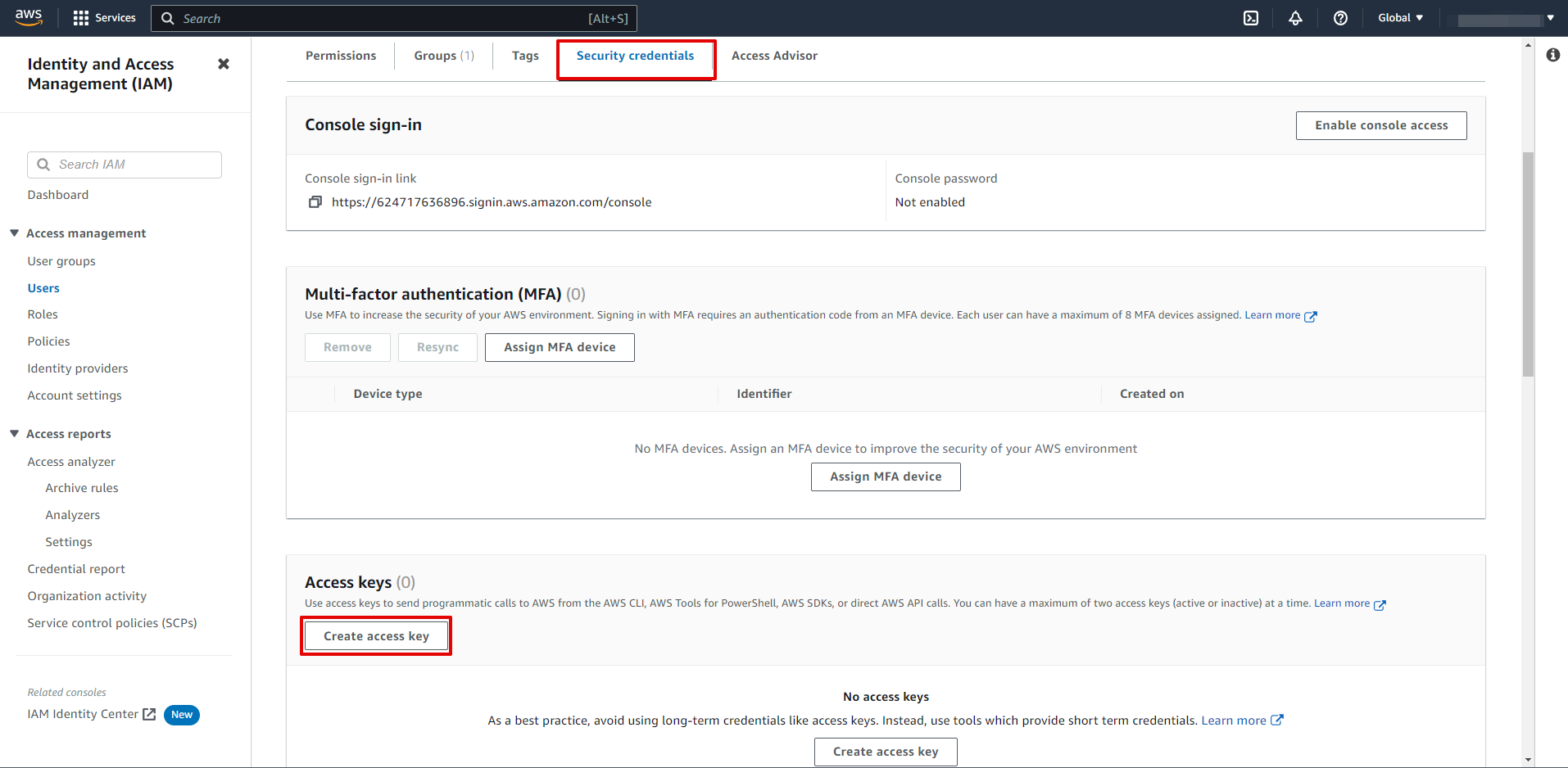 How to Connect Webhooks with Amazon DynamoDB | Data Destination account connection