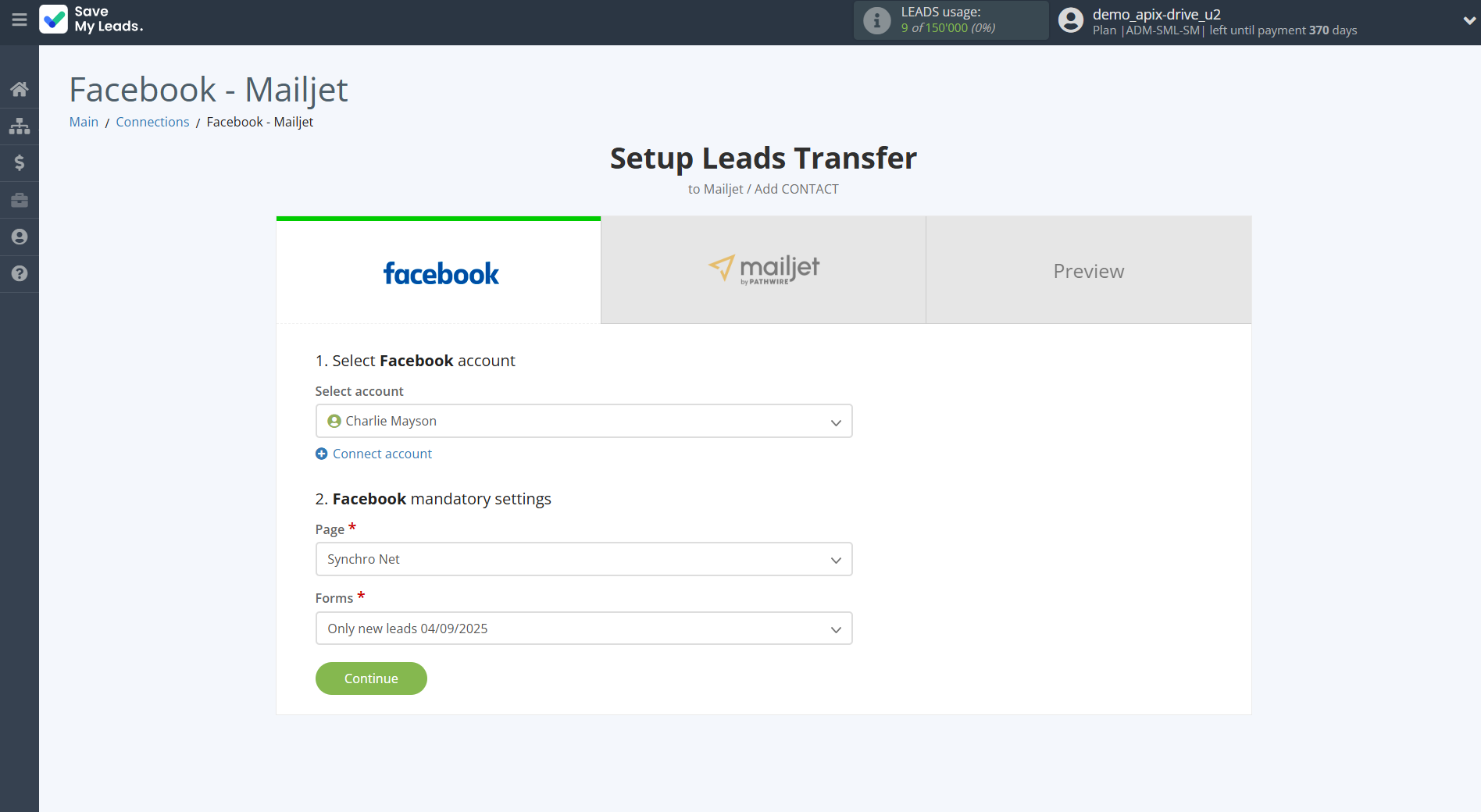 How to Connect Facebook with Mailjet | Data Source account connection How to Connect Facebook with Mailjet | Data Source account connection