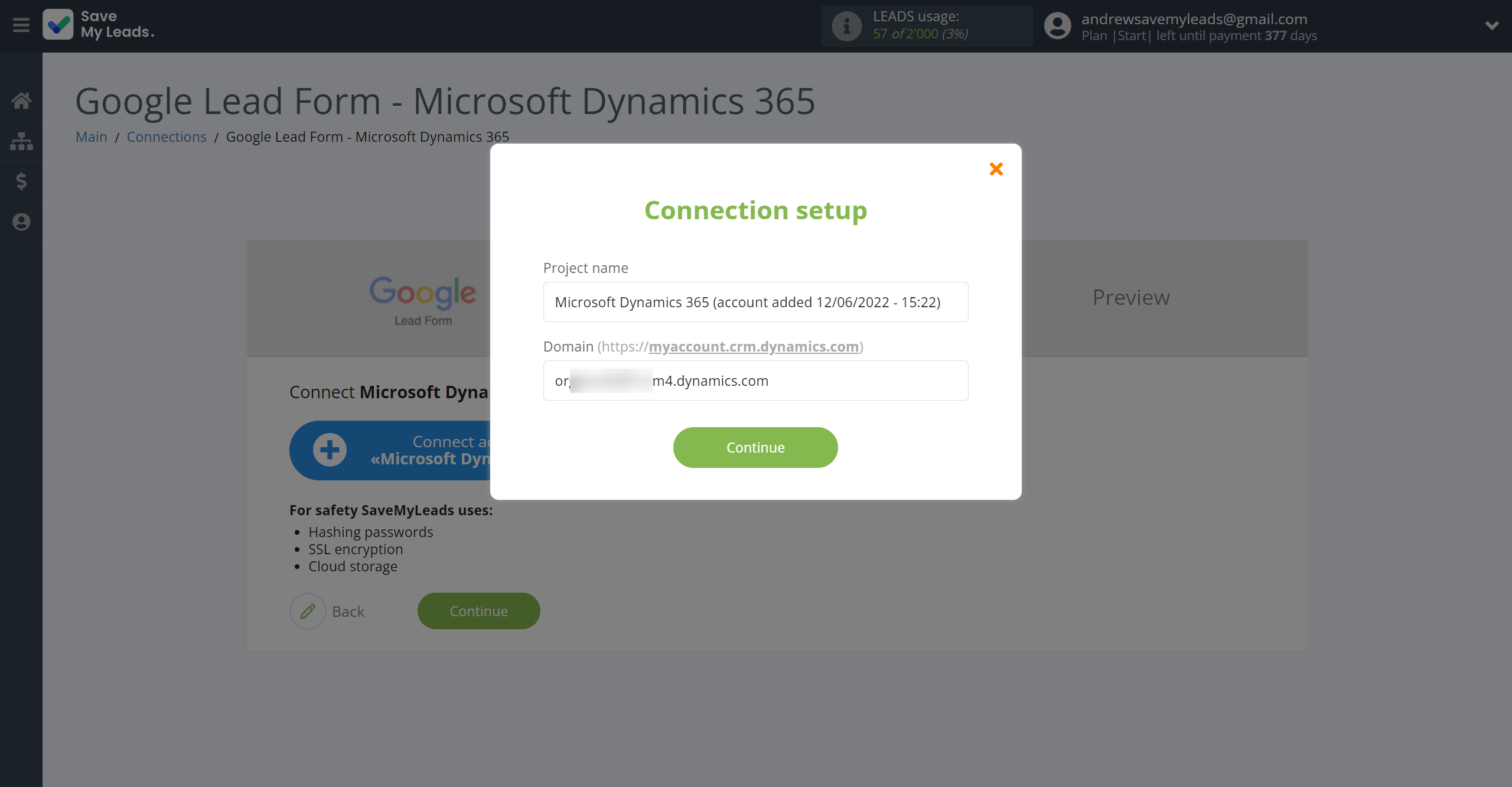 How to Connect Google Lead Form with Microsoft Dynamics 365 Create Opportunity | Data Destination account connection