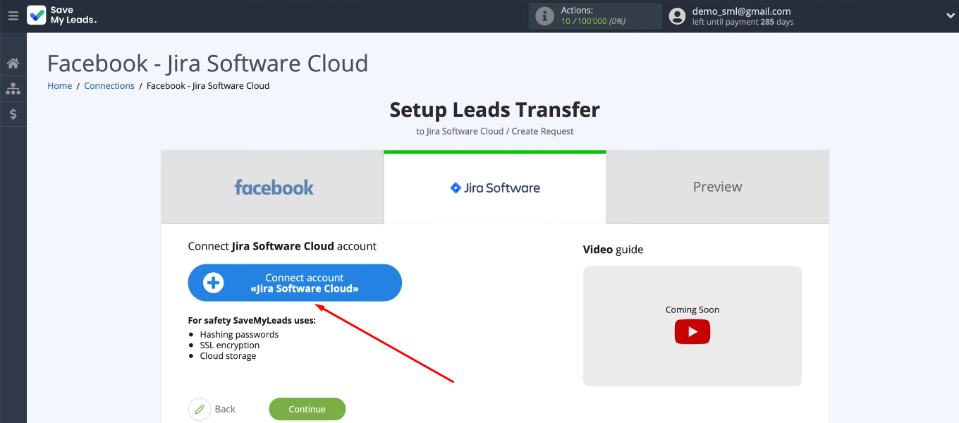 Facebook and Jira Software Cloud integration |&nbsp;Connect the Jira Software Cloud account