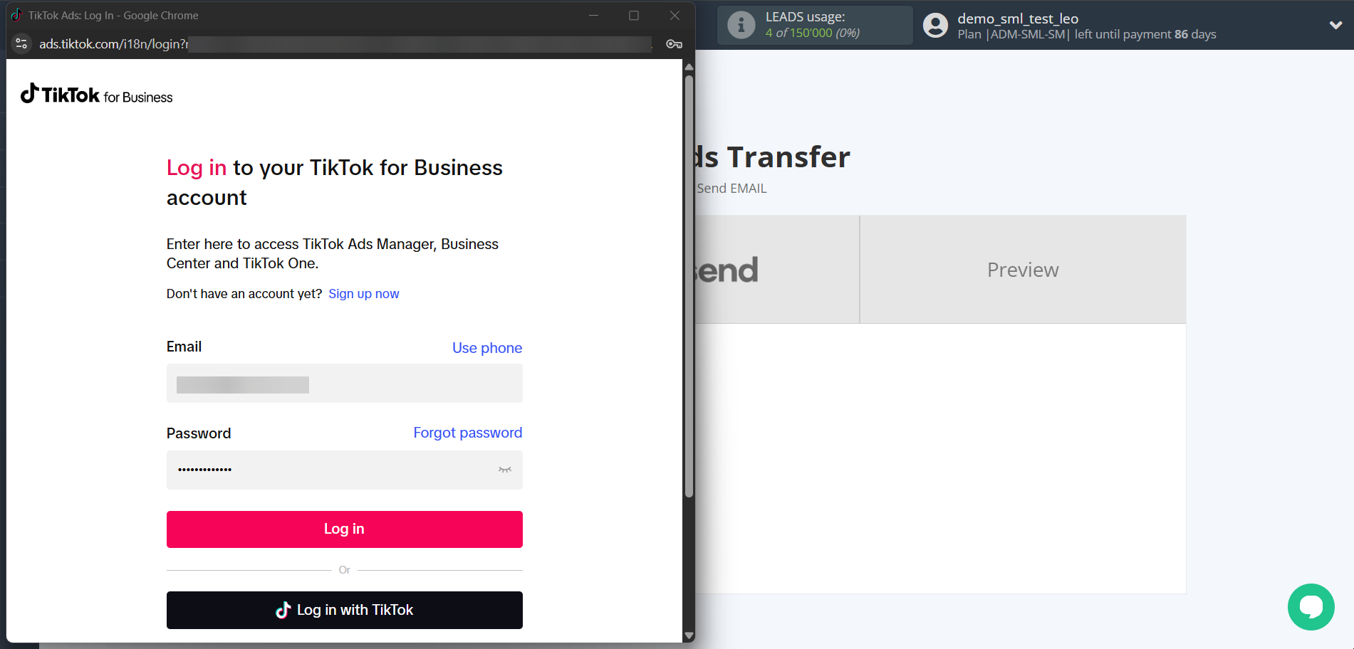 How to Connect TikTok with Resend (Send Email) | Data Source account connection
