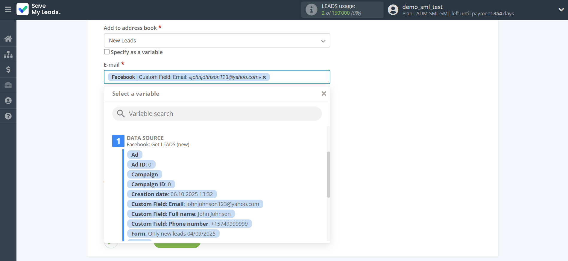 How to Connect Facebook with eSputnik Add Contacts | Assigning fields How to Connect Facebook with eSputnik Add Contacts | Assigning fields