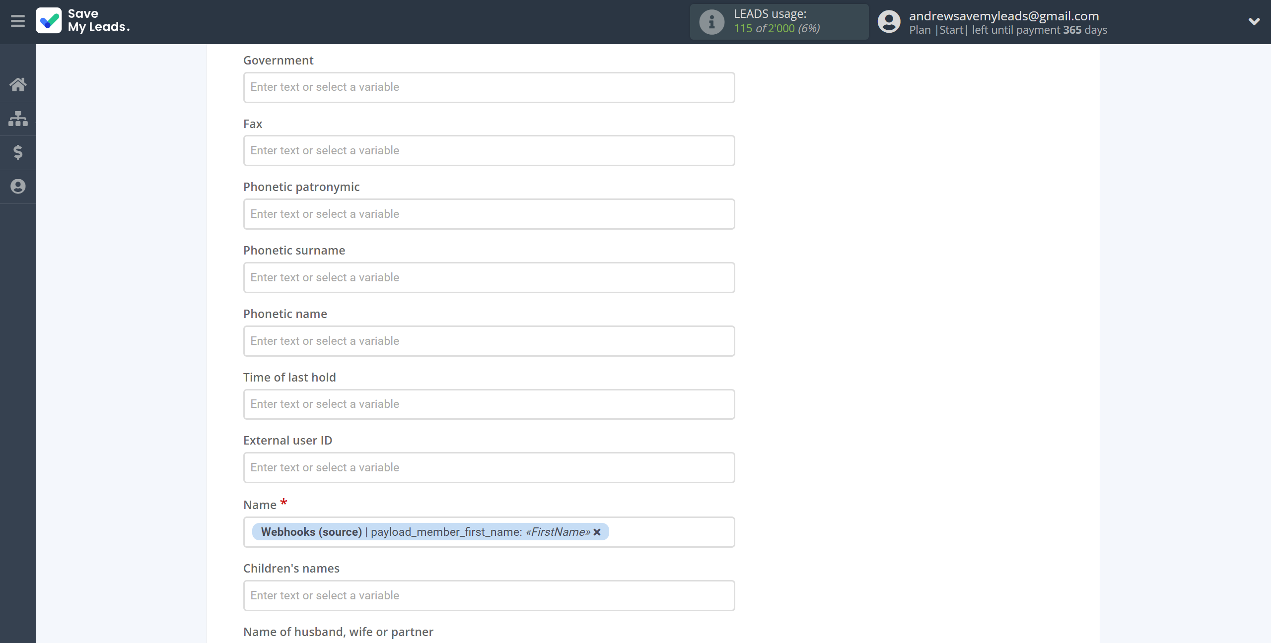 How to Connect Webhooks with Microsoft Dynamics 365 Create Contacts | Assigning fields