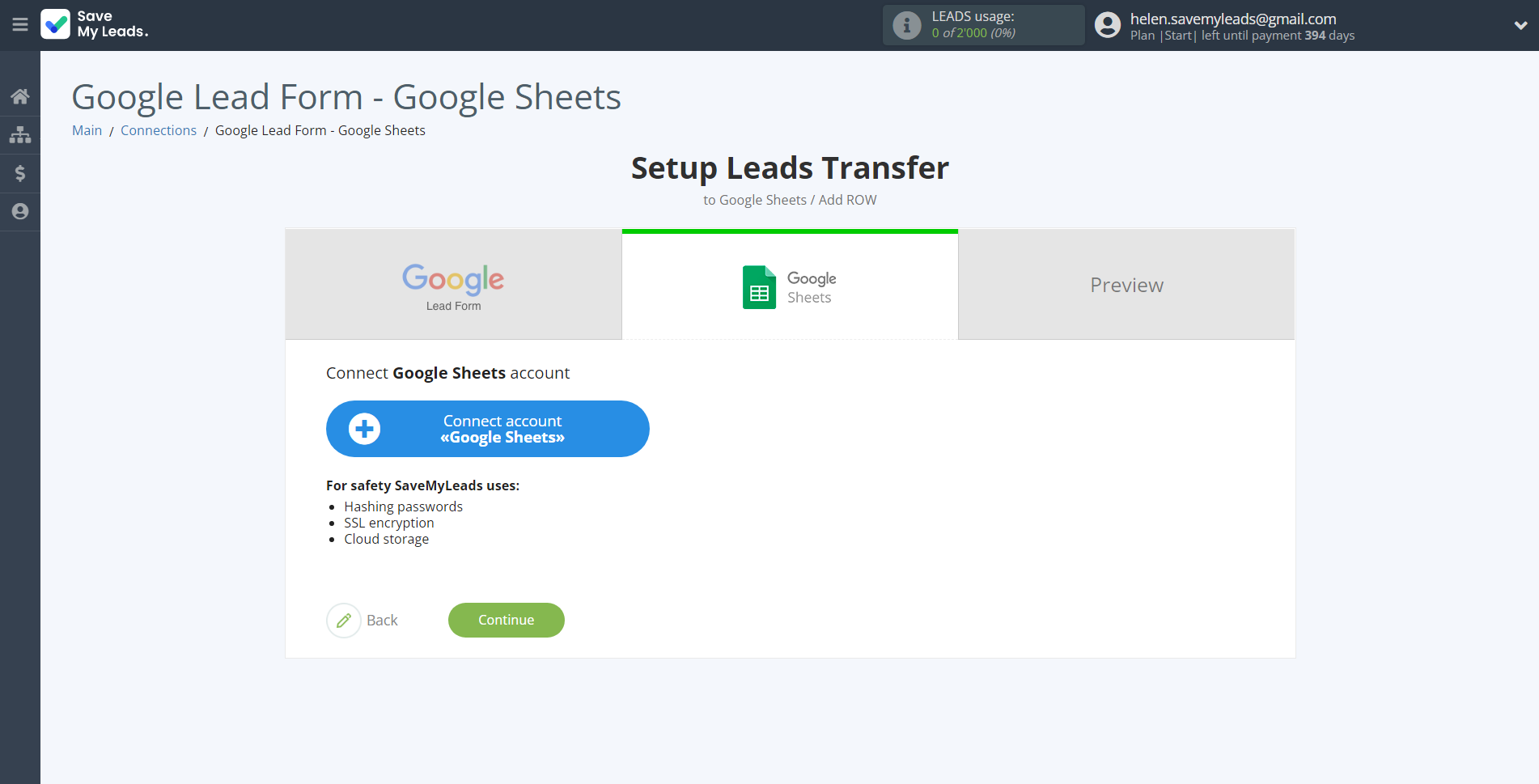 How to Connect Google Lead Form with Google Sheets |&nbsp;Data Destination account connection