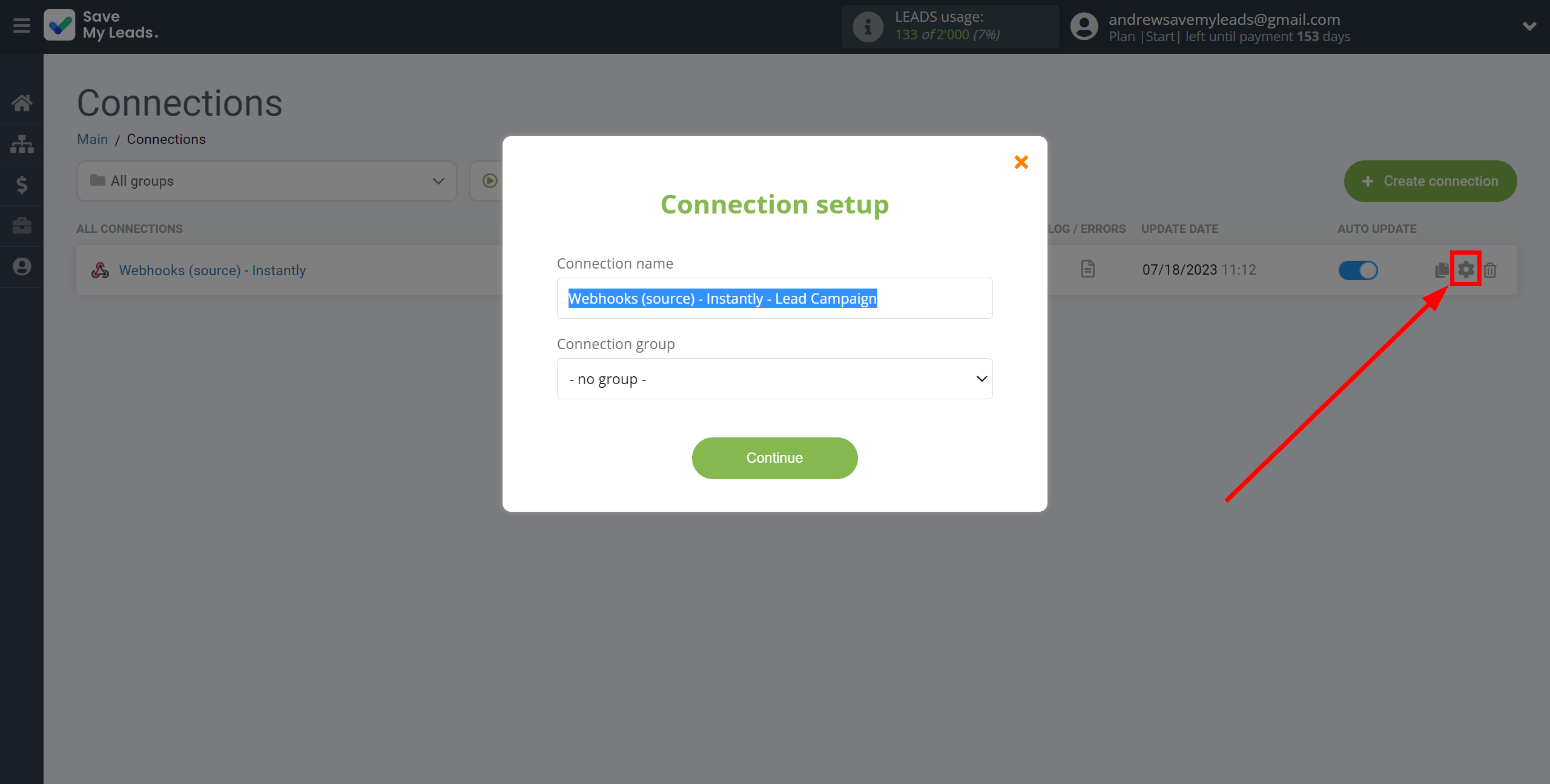 How to Connect Webhooks with Instantly Add lead to campaign | Name and group connection