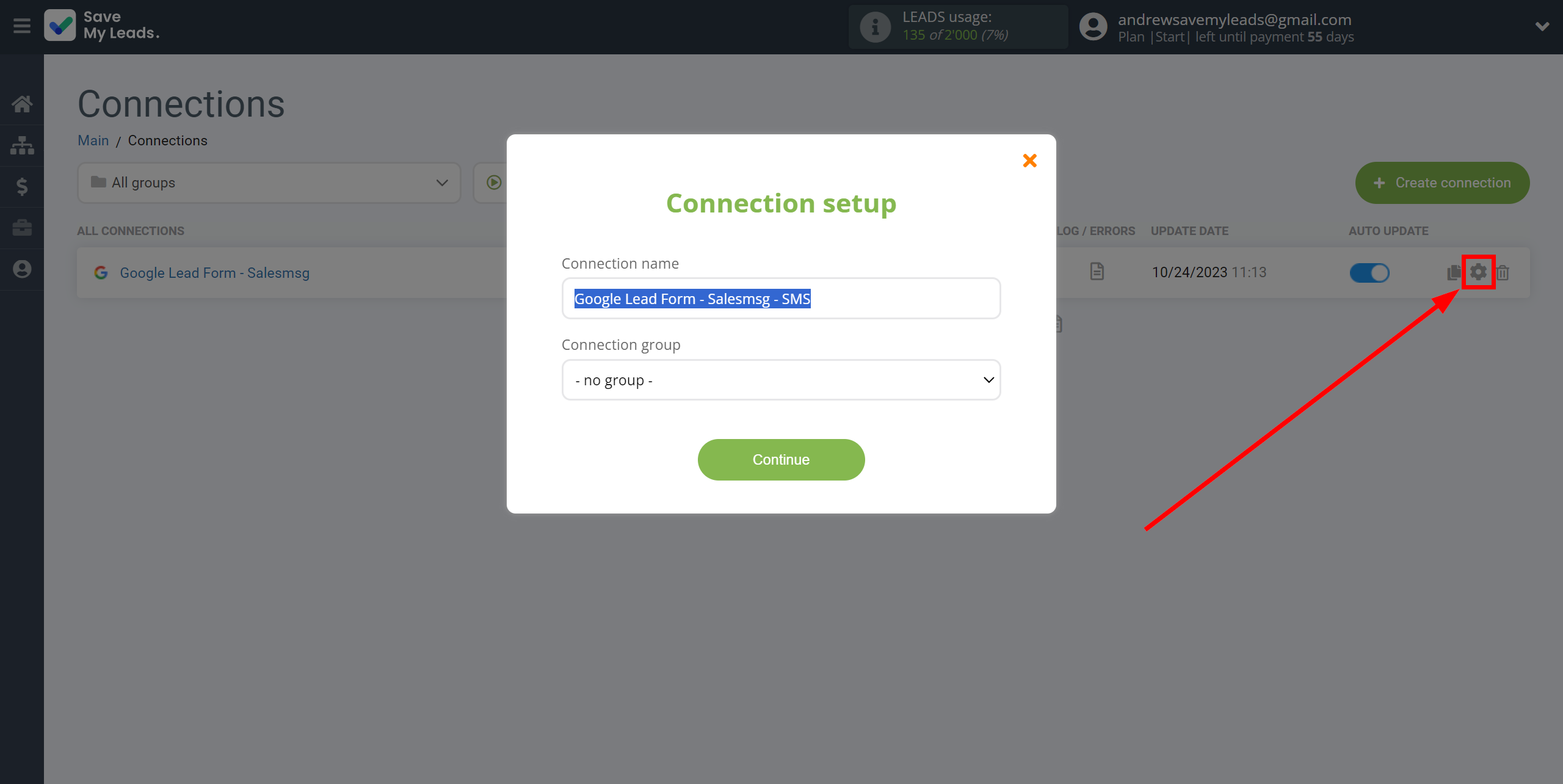 How to Connect Google Lead Form with Salesmsg | Name and group connection