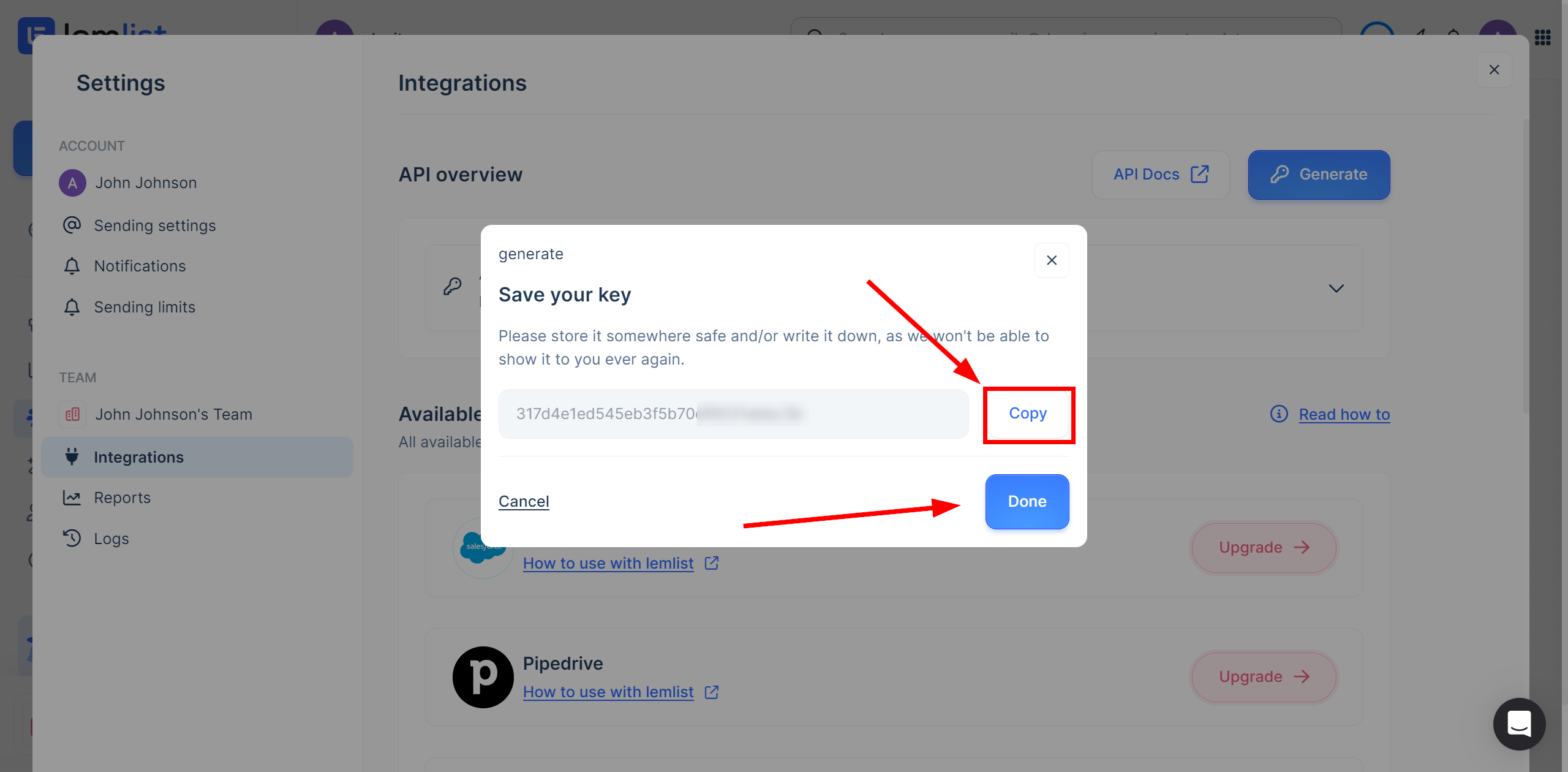 How to Connect TikTok with Lemlist | Data Destination account connection