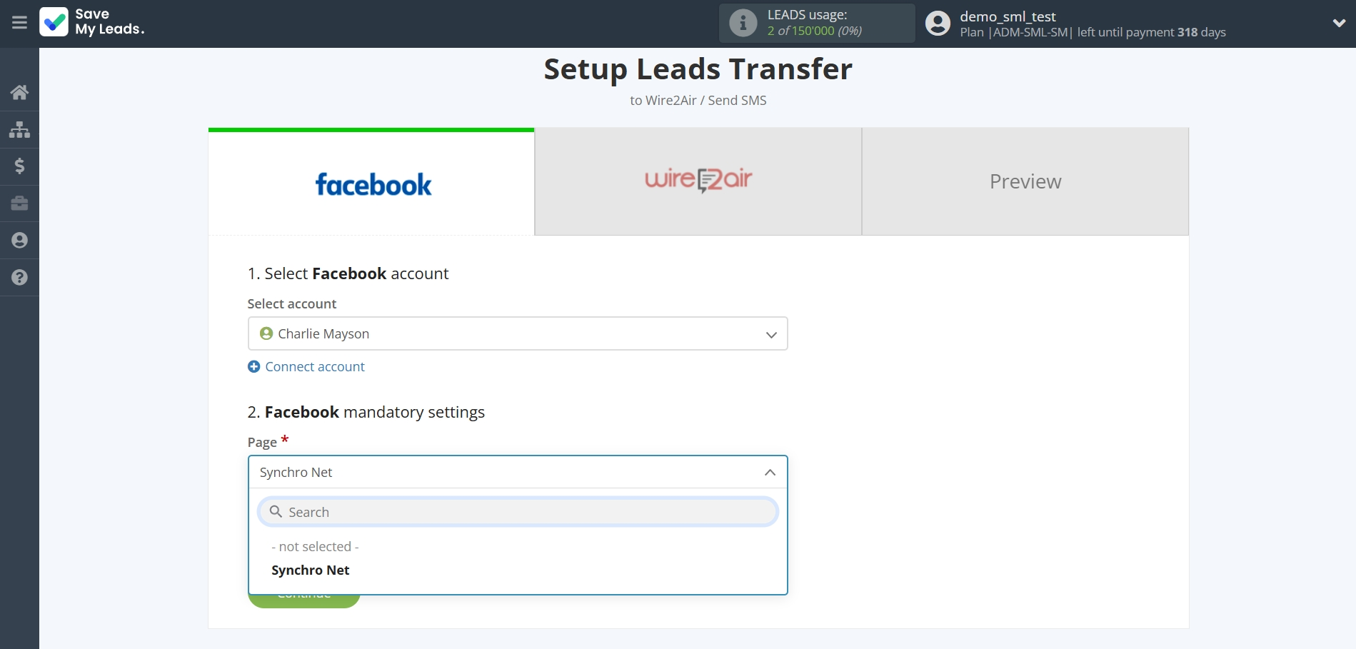 How to Connect Facebook with Wire2Air | Data Source account connection How to Connect Facebook with Wire2Air | Data Source account connection