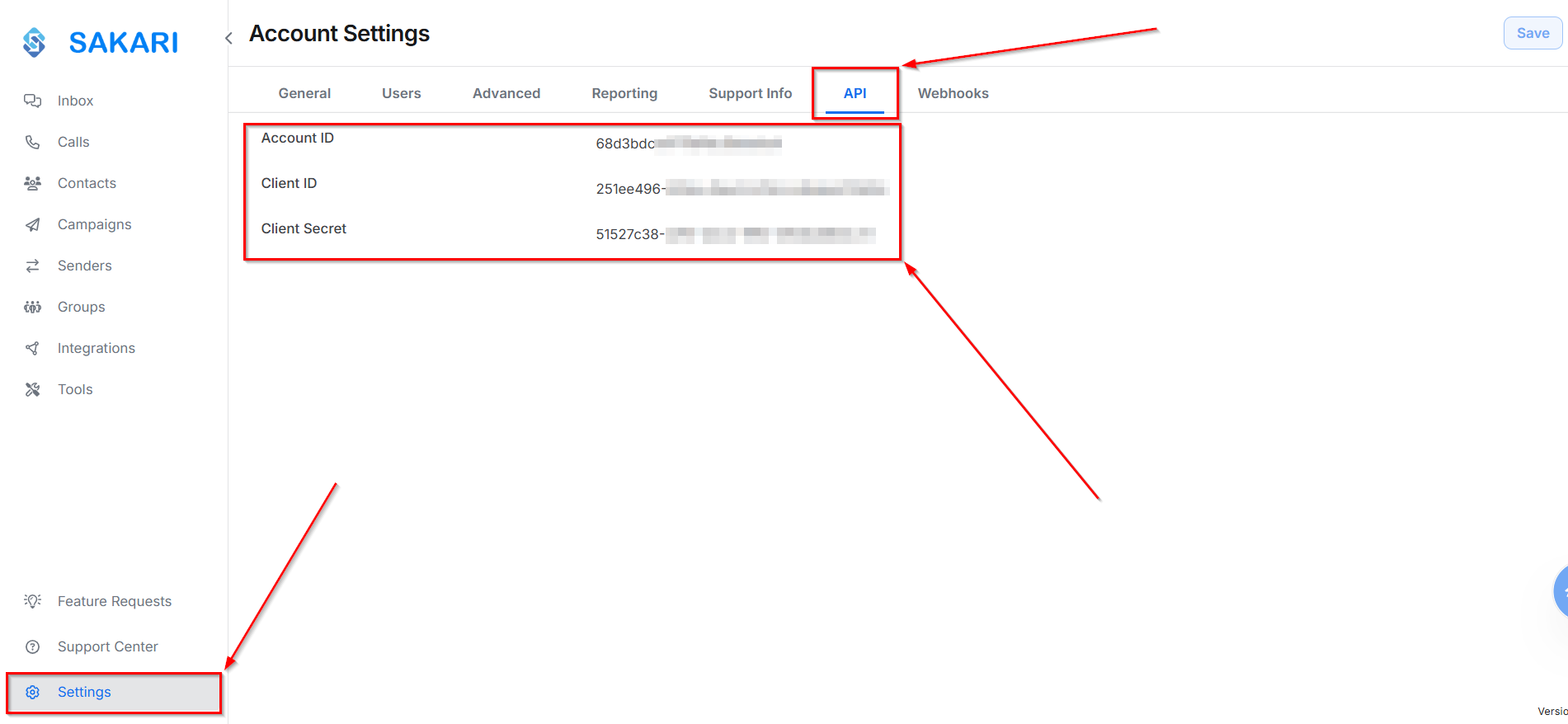 How to Connect Facebook with Sakari | Data Destination account connection