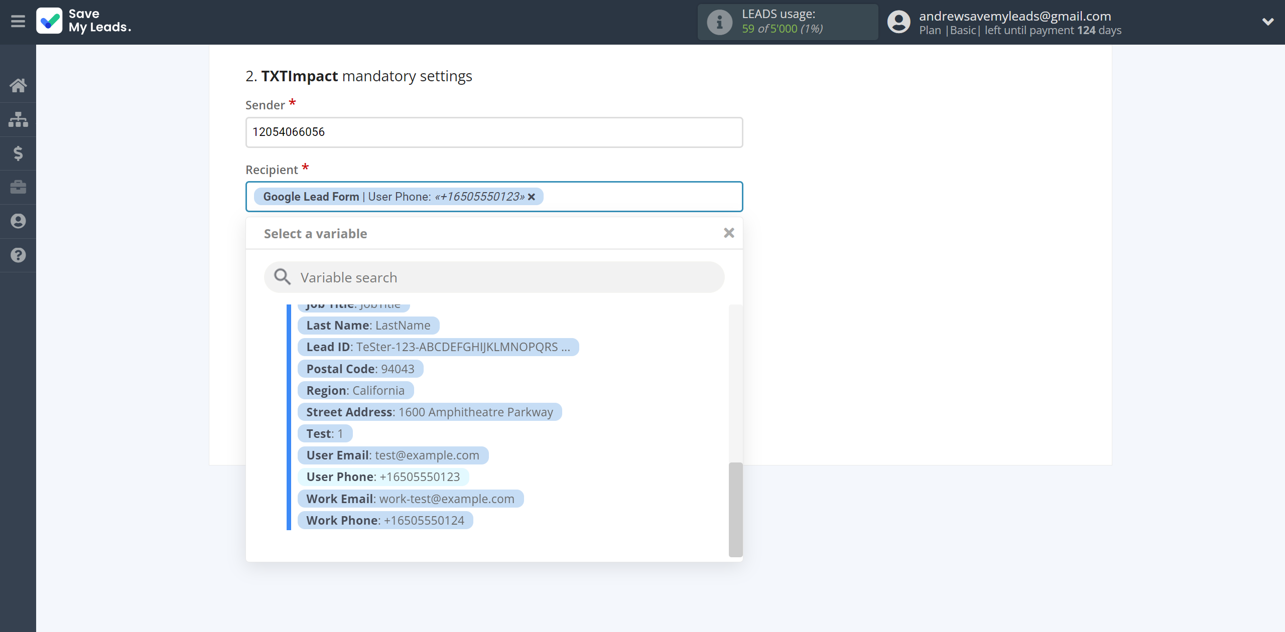 How to Connect Google Lead Form with TXTImpact | Assigning fields