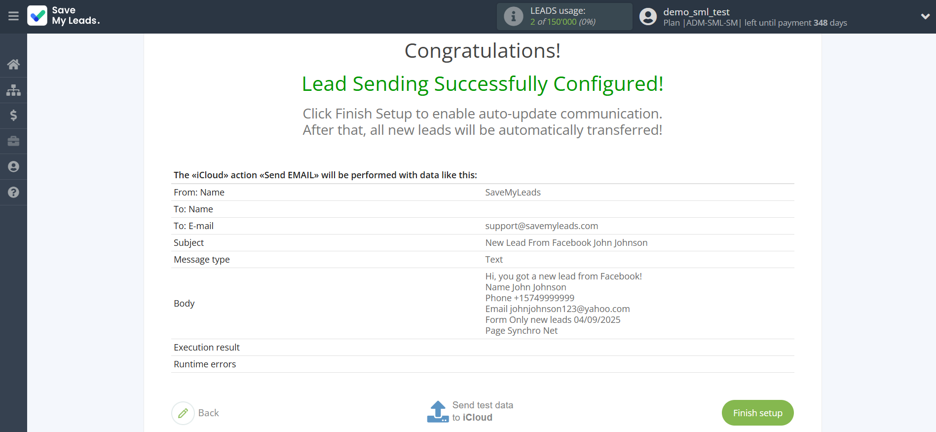 How to Connect Facebook with iCloud | Test data How to Connect Facebook with iCloud | Test data
