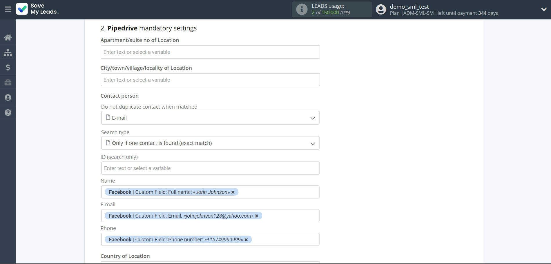 How to Connect Facebook with Pipedrive Create Task | Assigning fields How to Connect Facebook with Pipedrive Create Task | Assigning fields