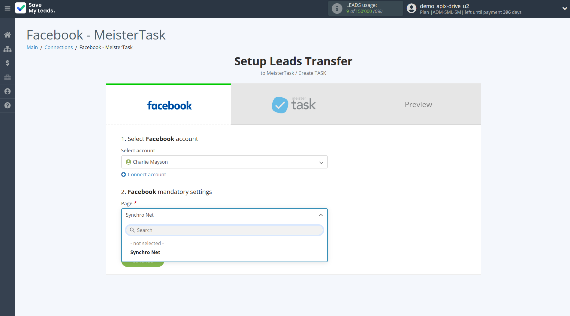 How to Connect Facebook with MeisterTask | Data Source account connection How to Connect Facebook with MeisterTask | Data Source account connection