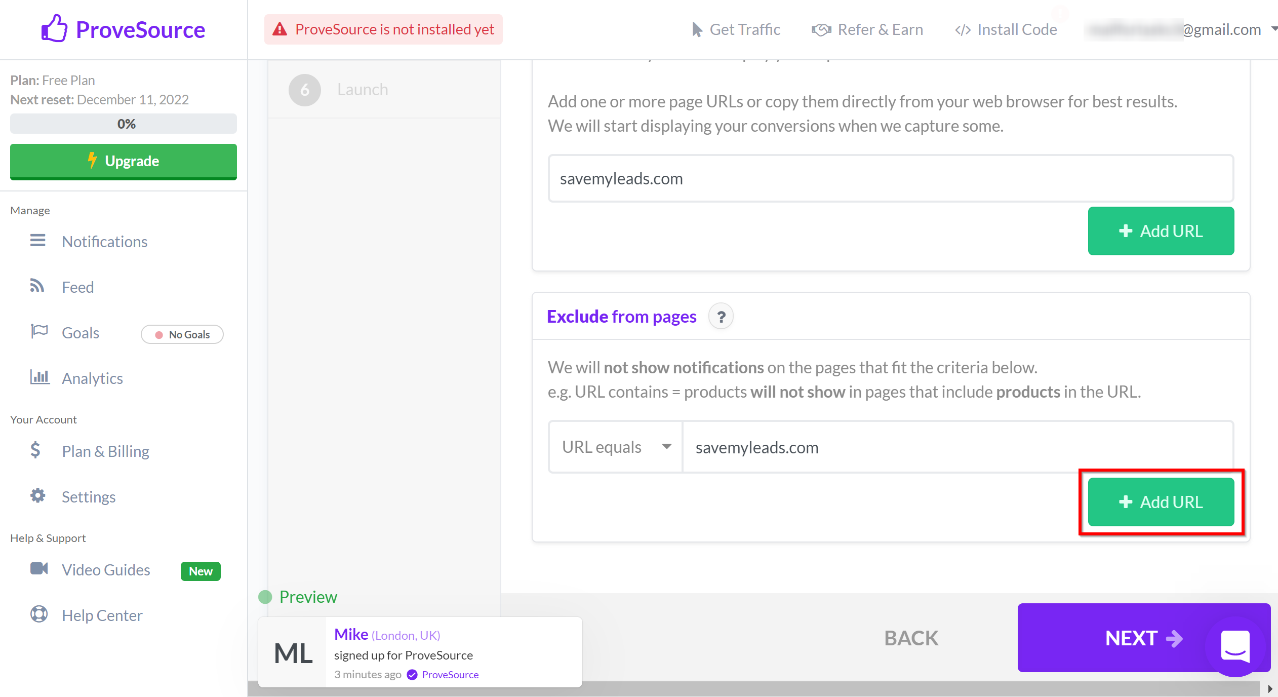 How to Connect Google Lead Form with ProveSource | Data Destination account connection