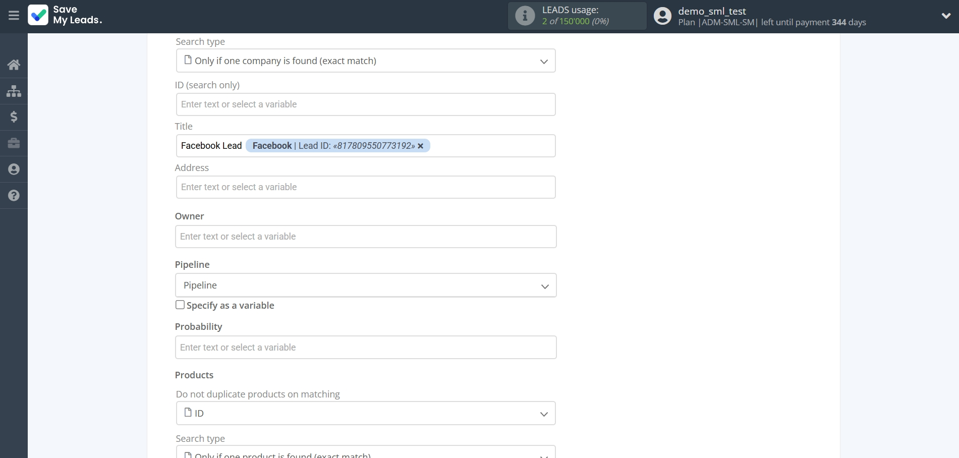 How to Connect Facebook with Pipedrive Create Deal | Assigning fields How to Connect Facebook with Pipedrive Create Deal | Assigning fields